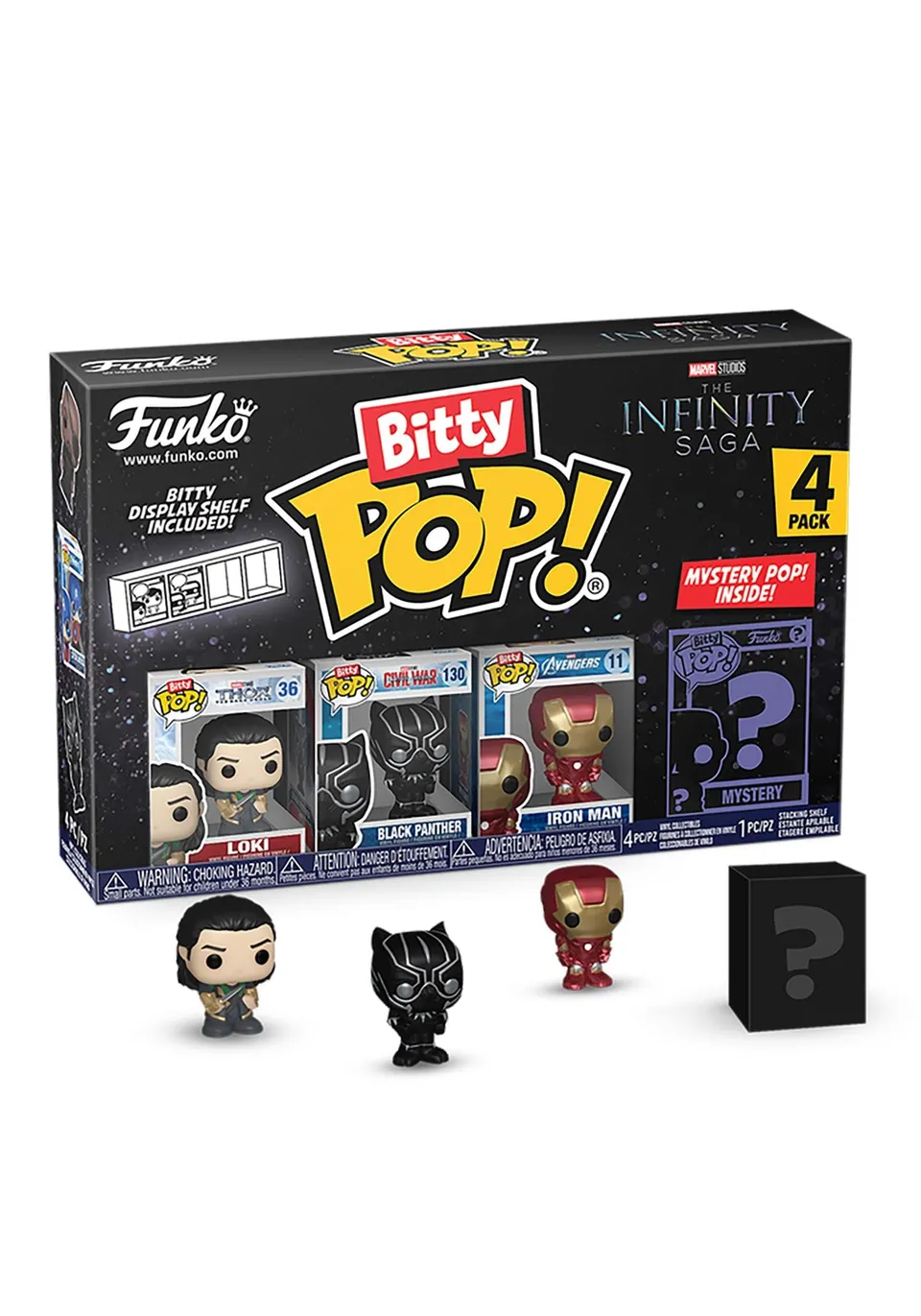 funko-bitty-pop-marvel-mini-figurine-pack-4-loki-panther image 1