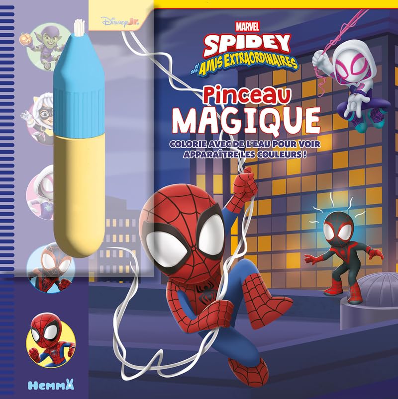marvel-spidey-et-ses-amis-pinceau-magique-livre-peinture-3-ans image 1