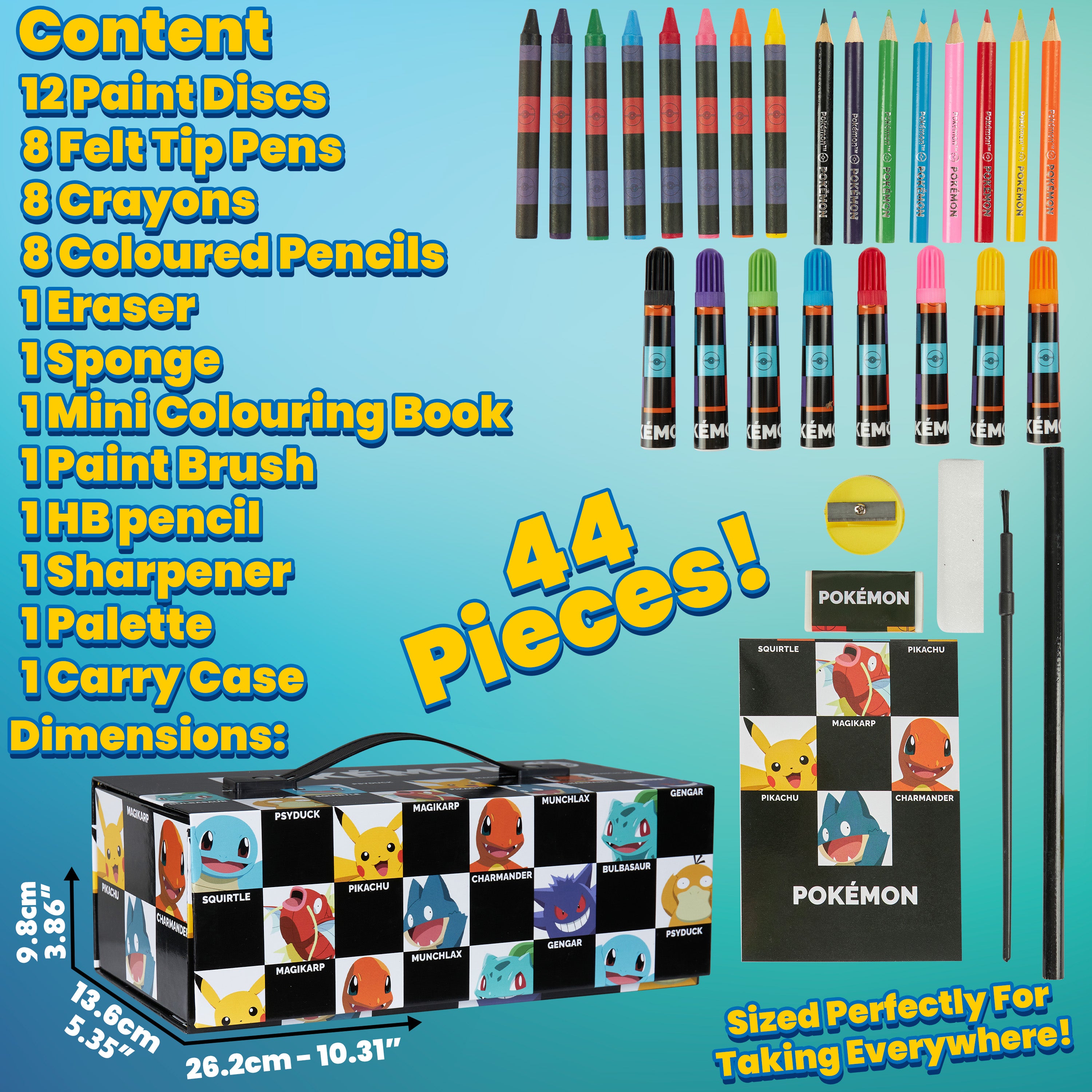 pok-mon-coffret-dessin-enfant-art-set-noir-pikachu image 6