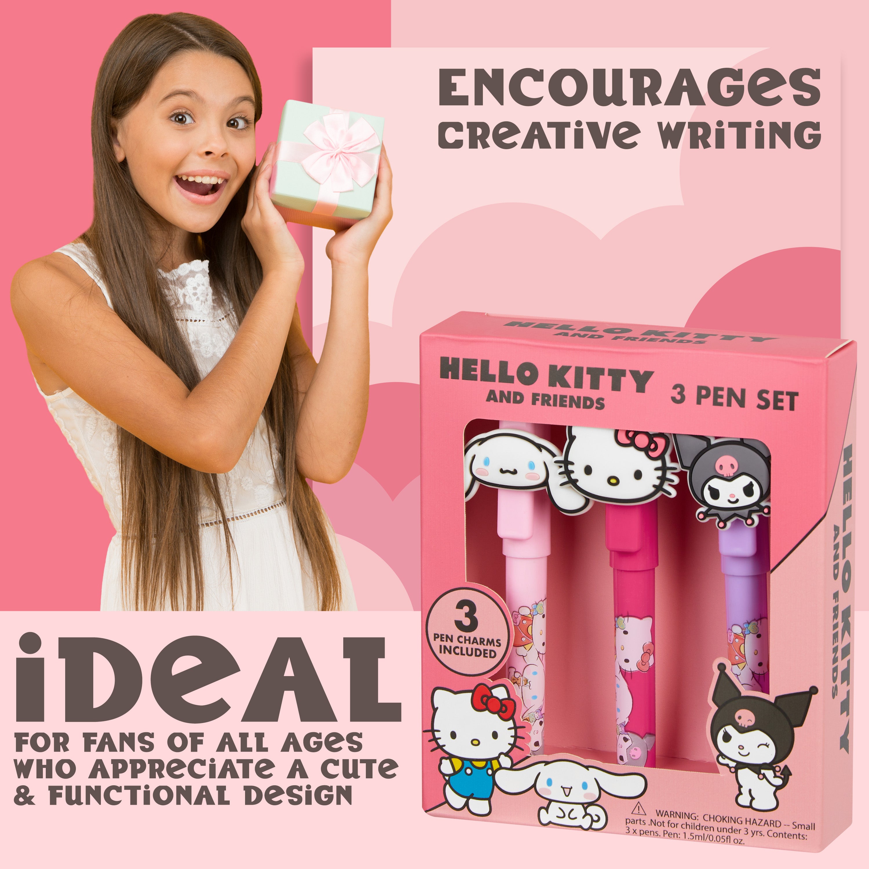 hello-kitty-stylos-bille-lot-de-3-toppers-personnages image 3