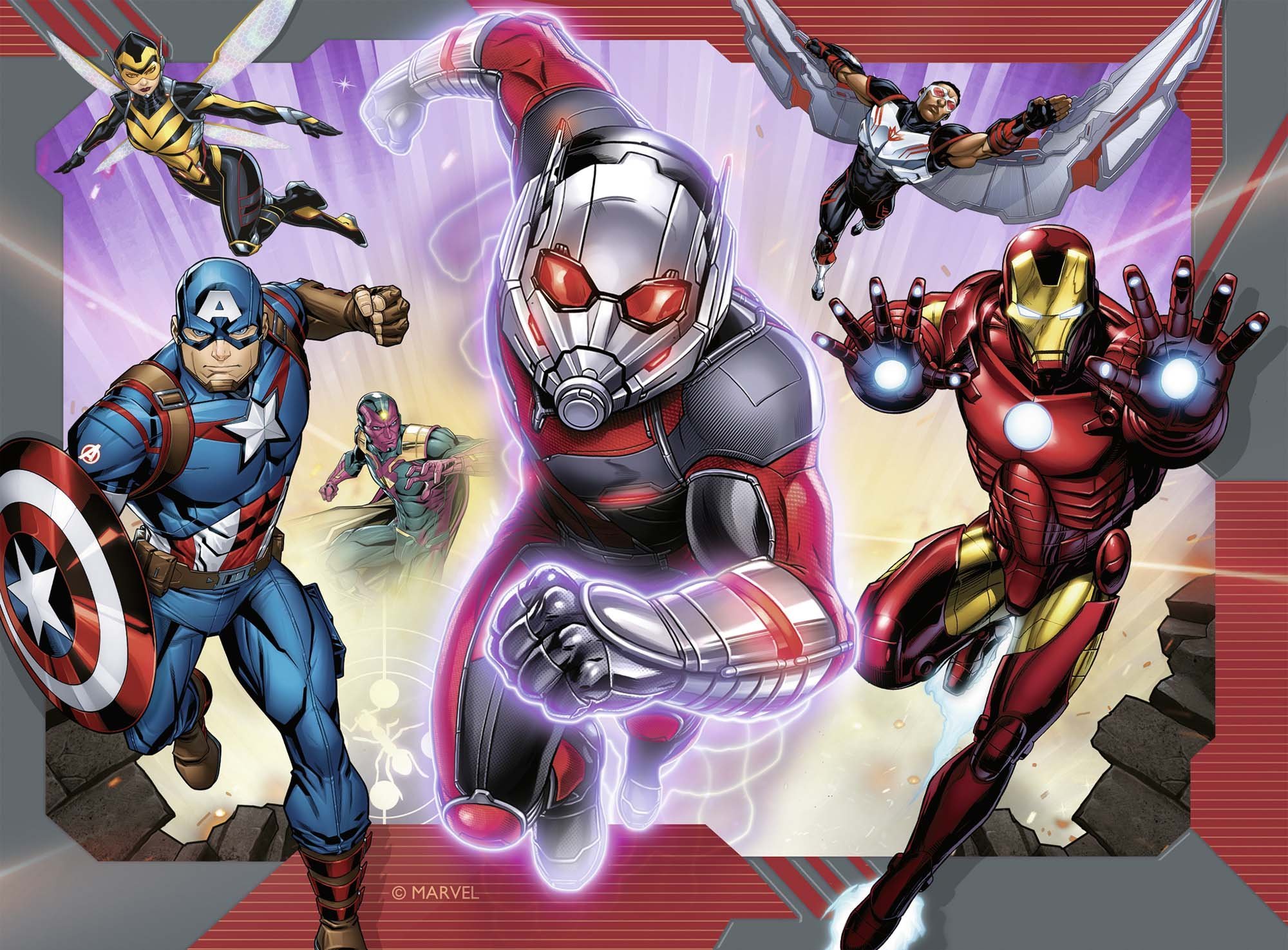 ravensburger-puzzle-4-en-1-marvel-avengers-19x14-cm-3-ans image 2