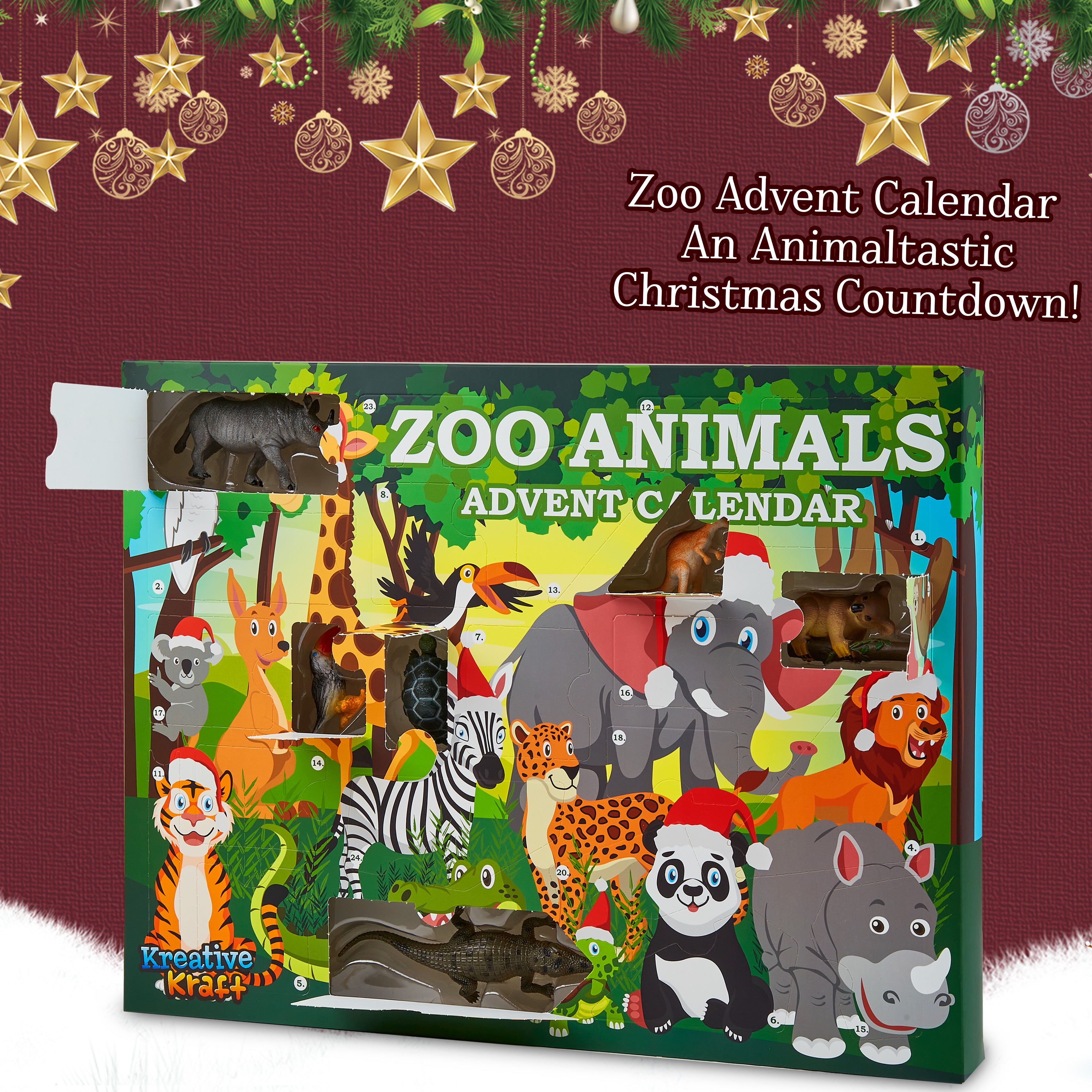 kreativekraft-calendrier-de-l-avent-enfant-zoo-24-jouets image 3