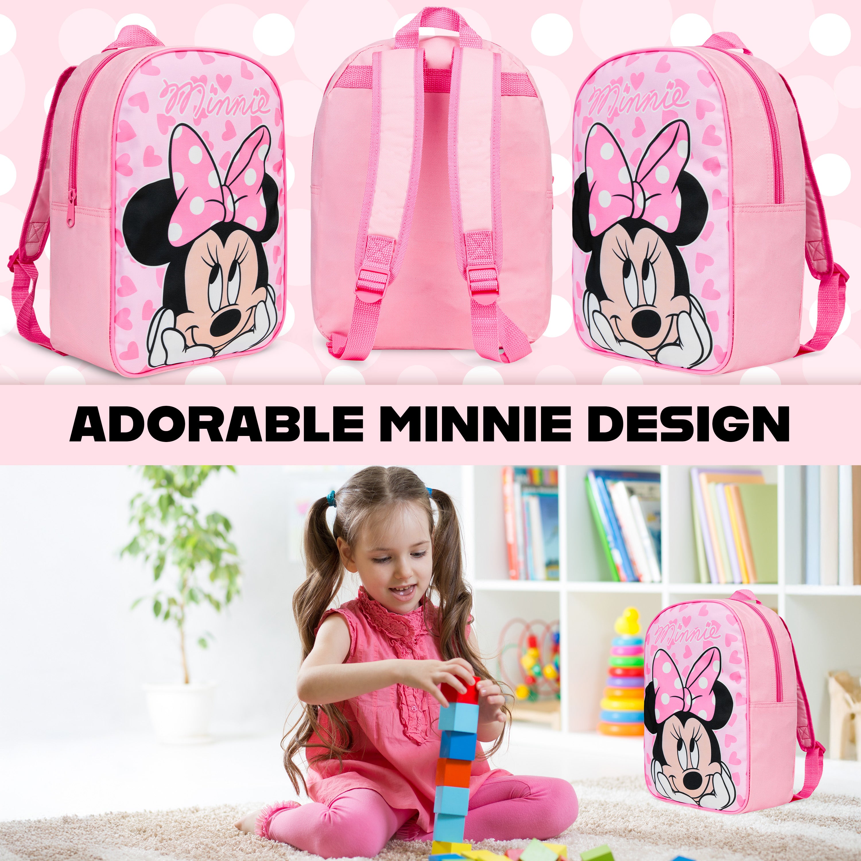 minnie-mouse-sac-dos-enfant-rose-3-9-ans-maternelle image 3