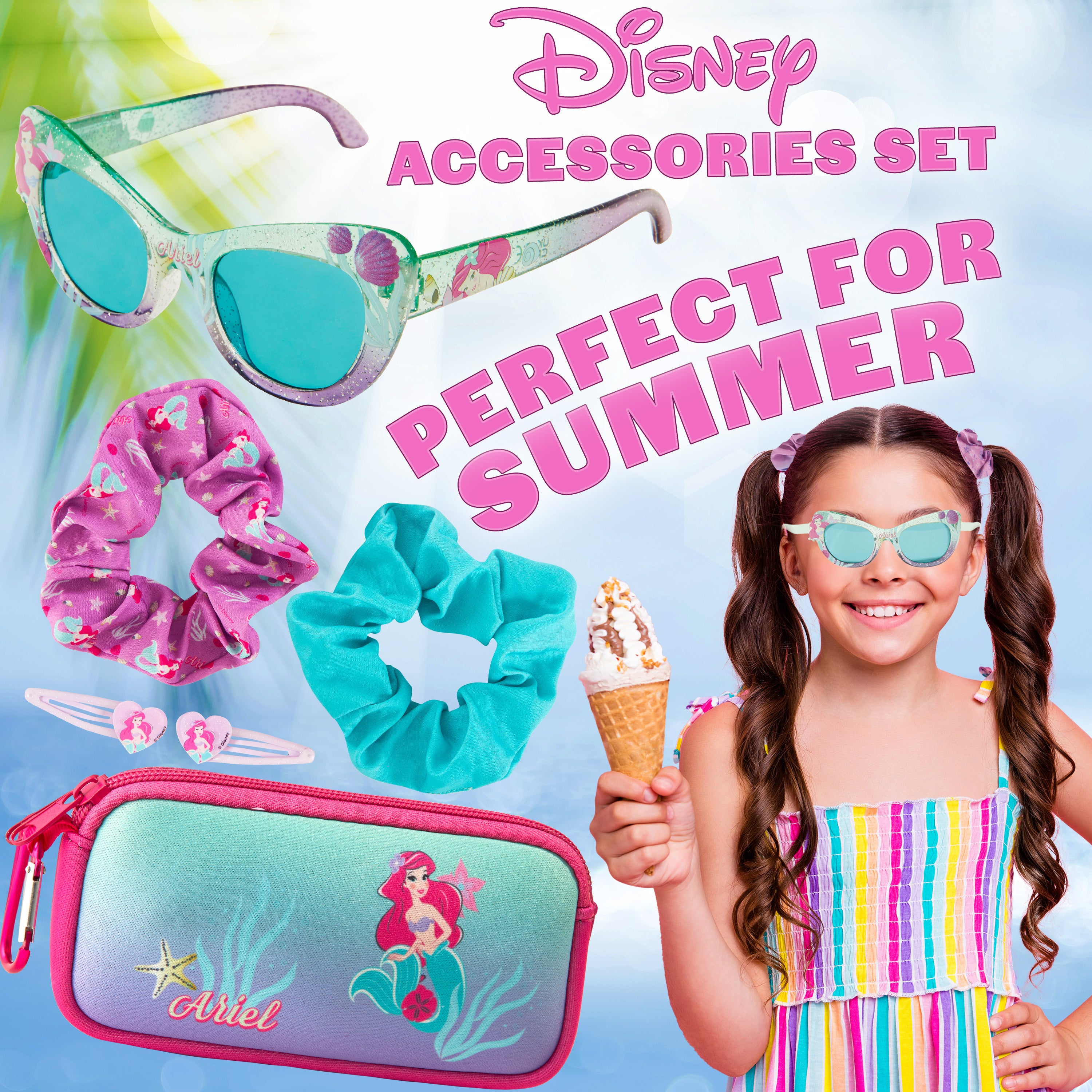 disney-set-lunettes-soleil-fille-uv-accessoires-cheveux image 3