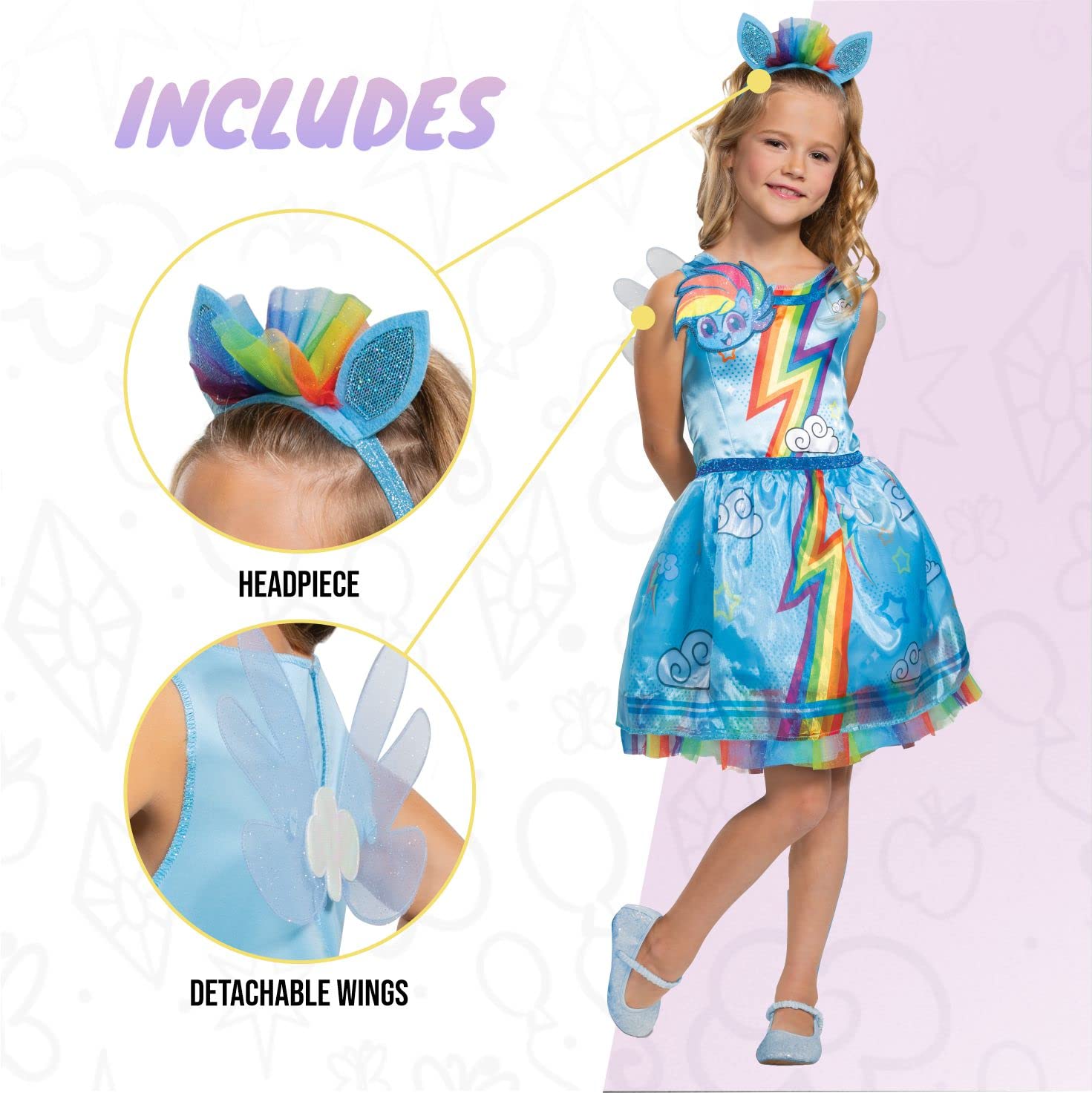 my-little-pony-rainbow-dash-d-guisement-fille-taille-s image 4