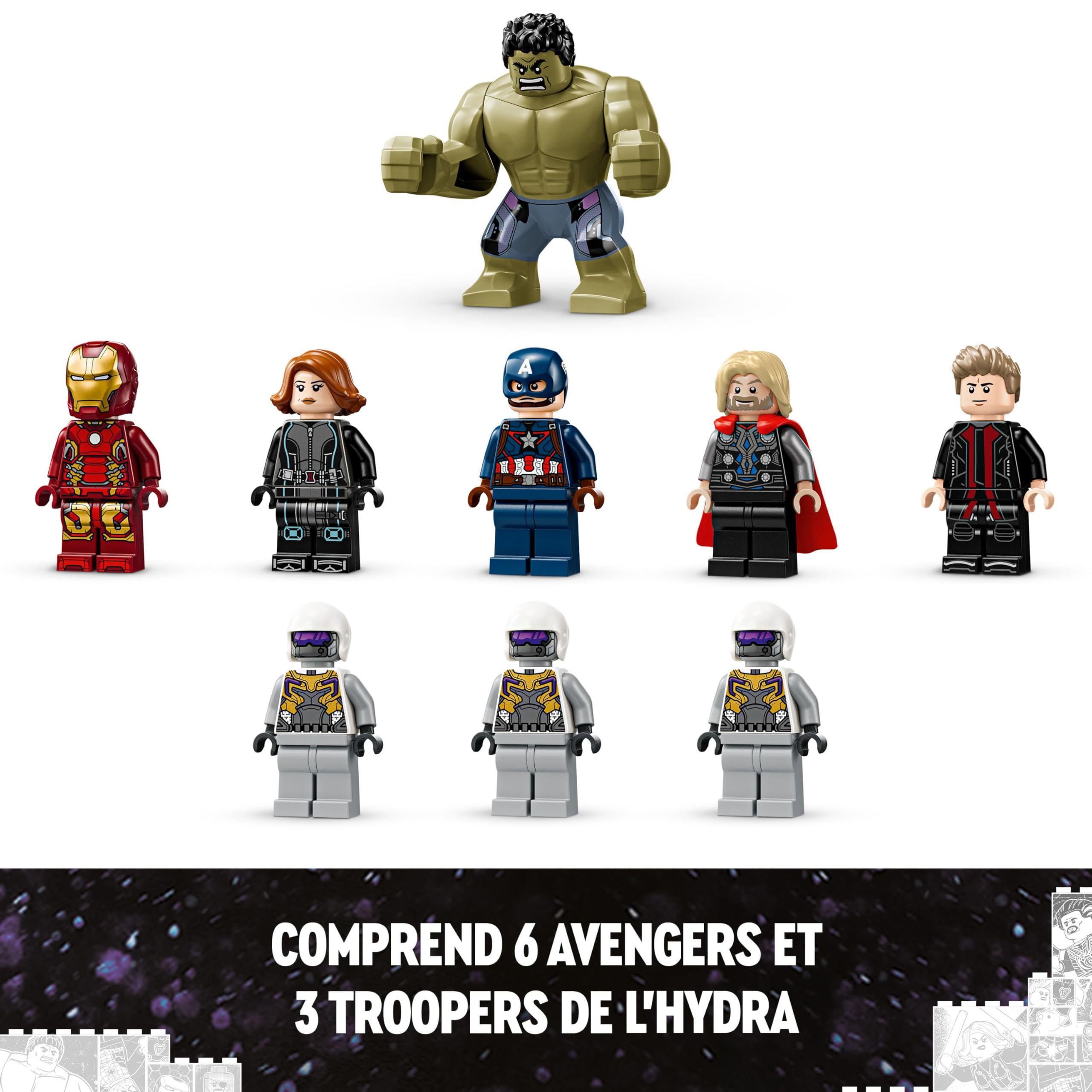 lego-marvel-76291-avengers-rassemblement-re-d-ultron-jeu-613-pcs image 6