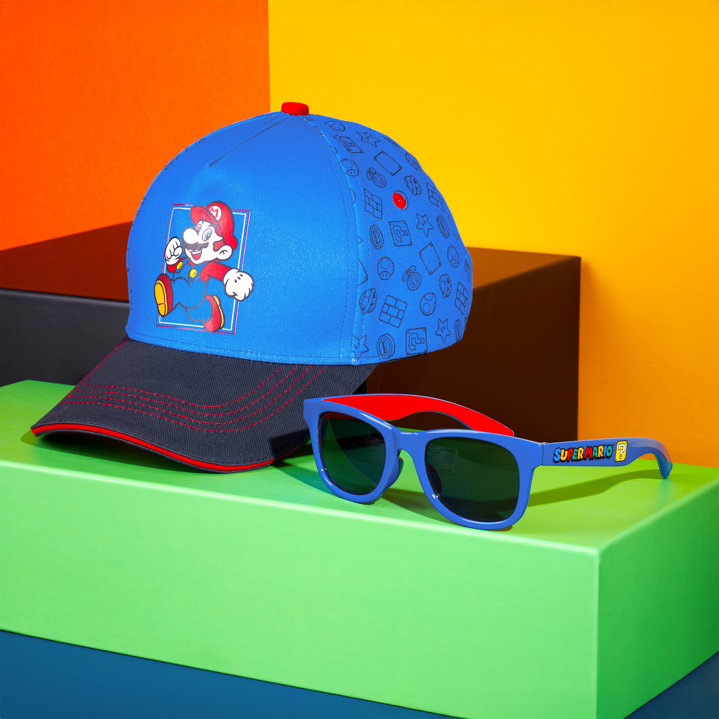 super-mario-casquette-enfant-lunettes-soleil-uv-set image 5