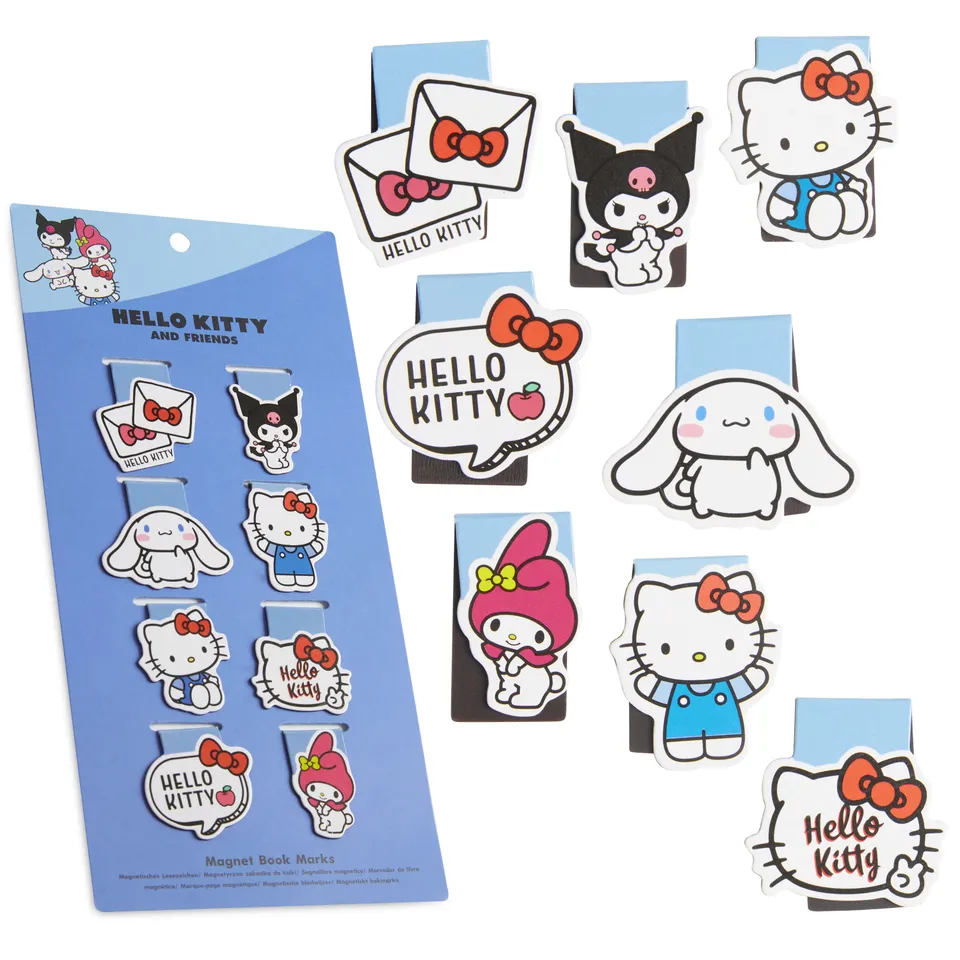 get-trend-hello-kitty-marque-page-magn-tique-lot-8-bleu-lecture image 1