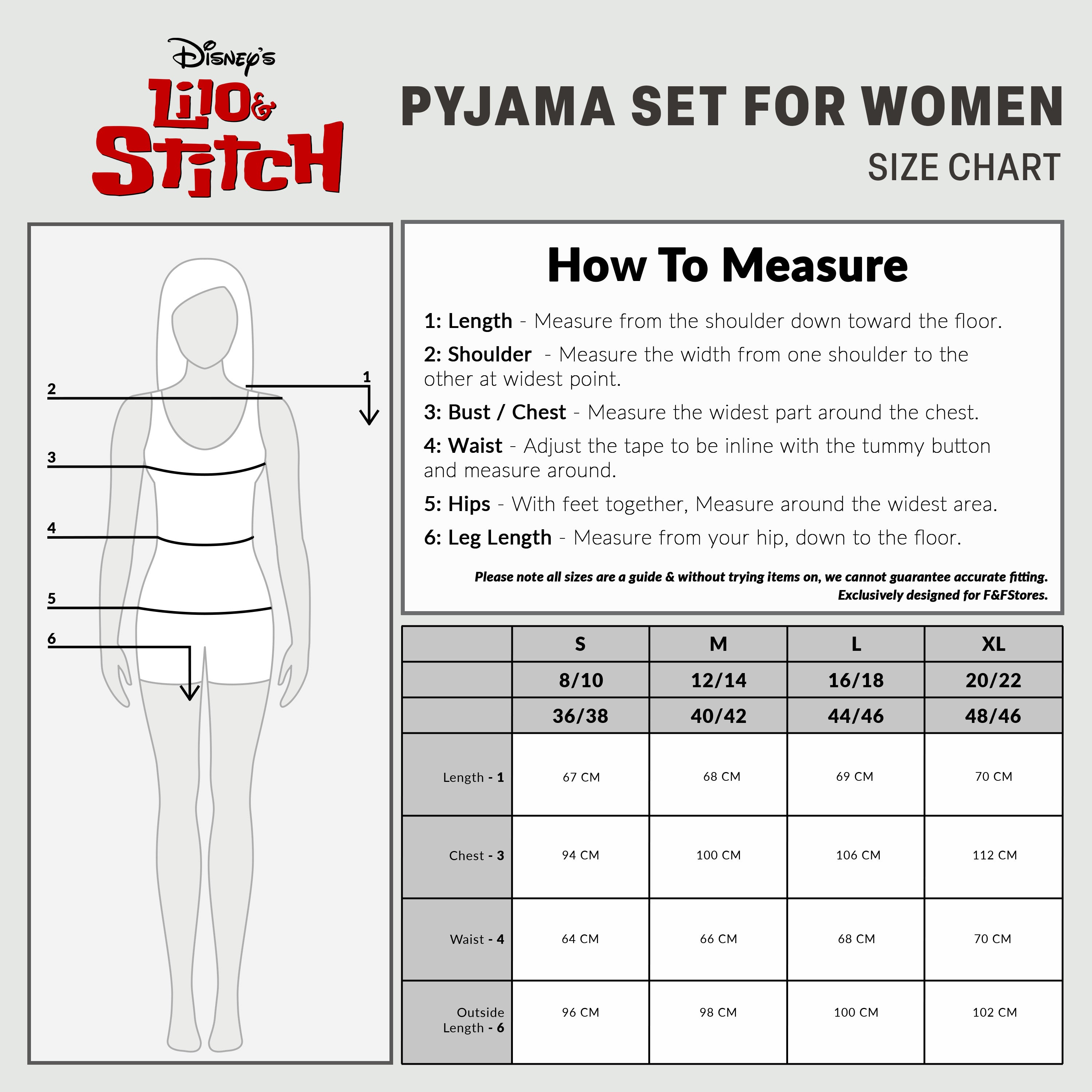 disney-stitch-ensemble-pyjama-femme-bleu-marine-manches-longues image 6