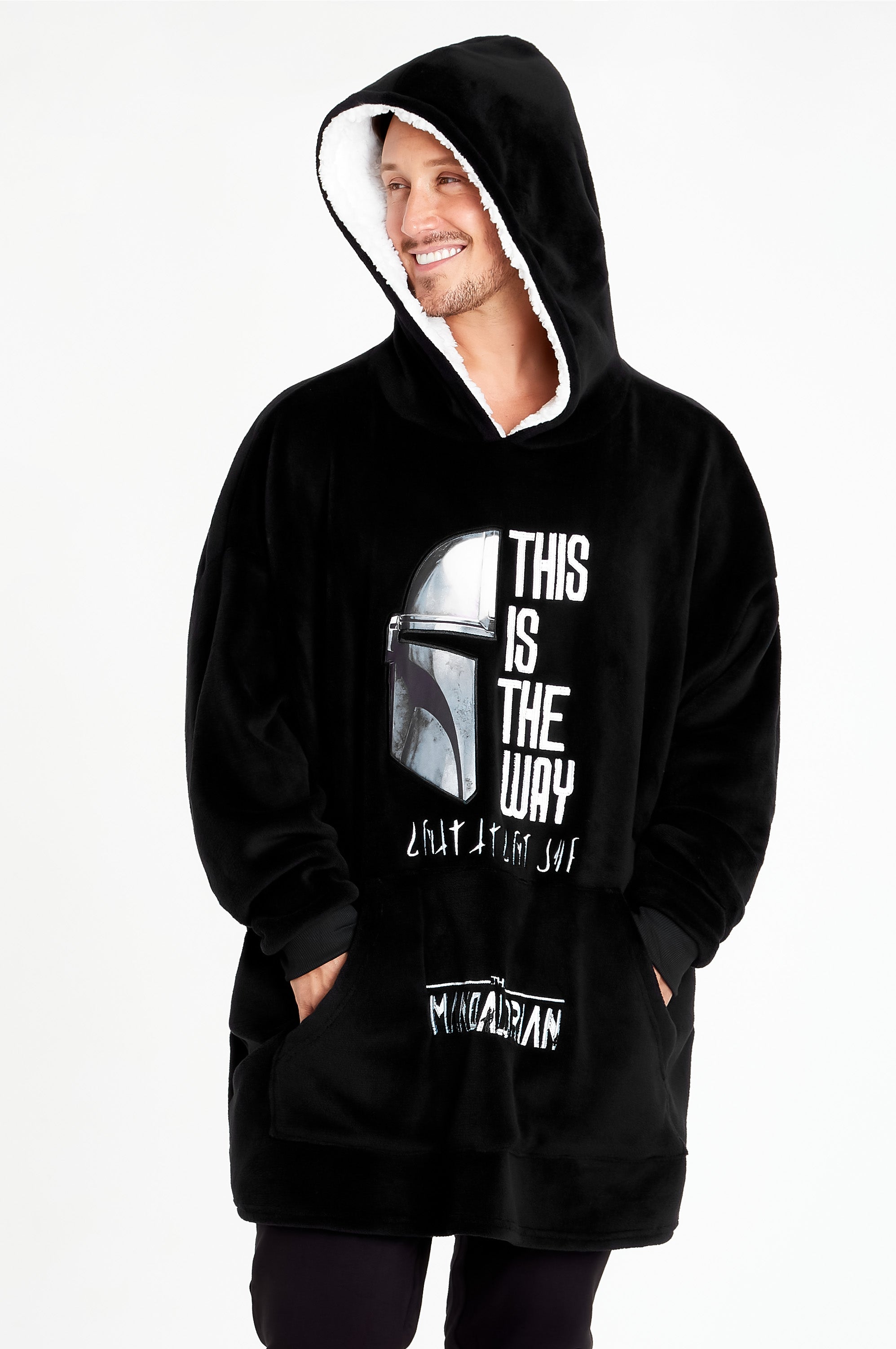 star-wars-mandalorian-sweat-plaid-capuche-homme-baby-yoda image 3