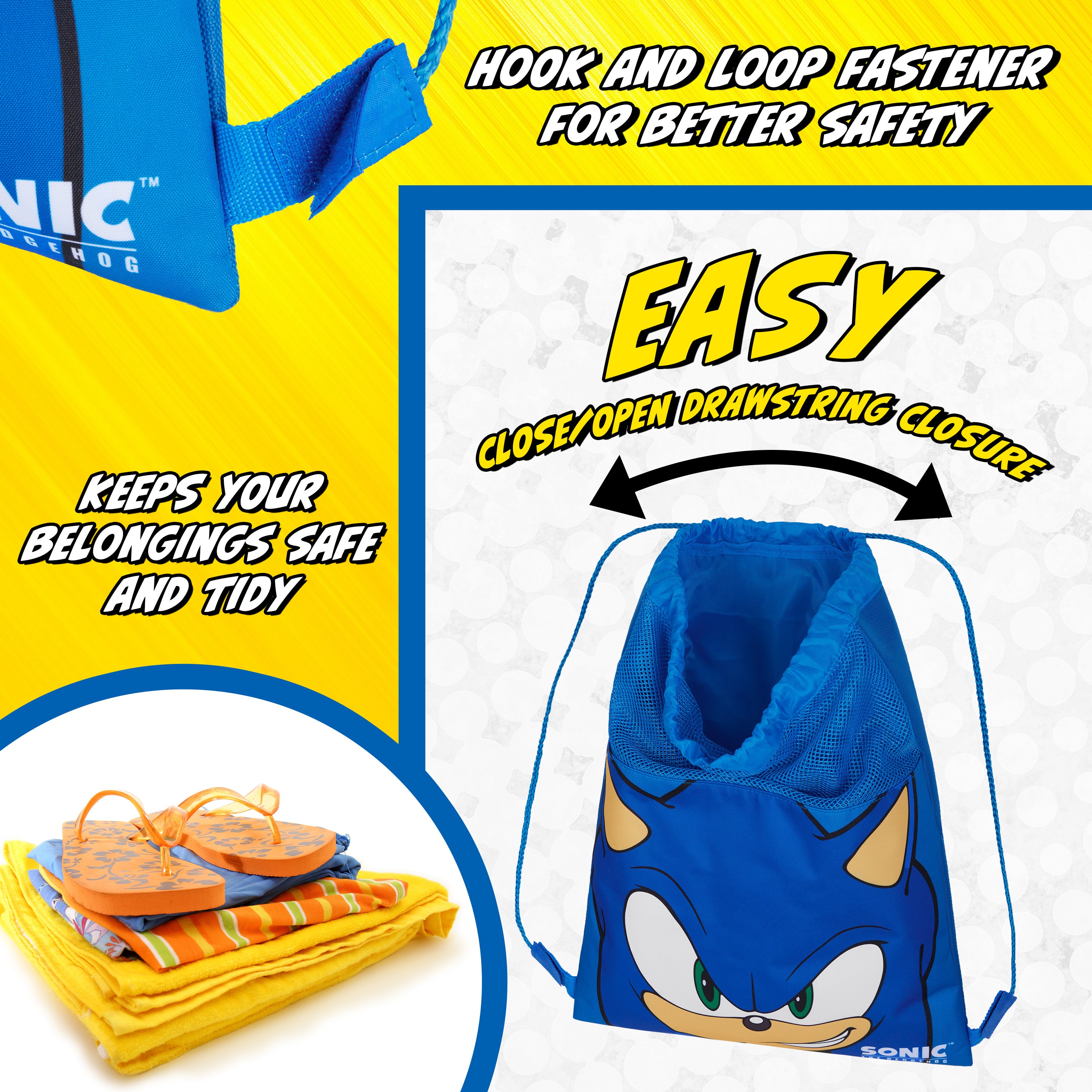 sonic-sac-gym-enfant-ficelle-bleu-natation-sport image 5