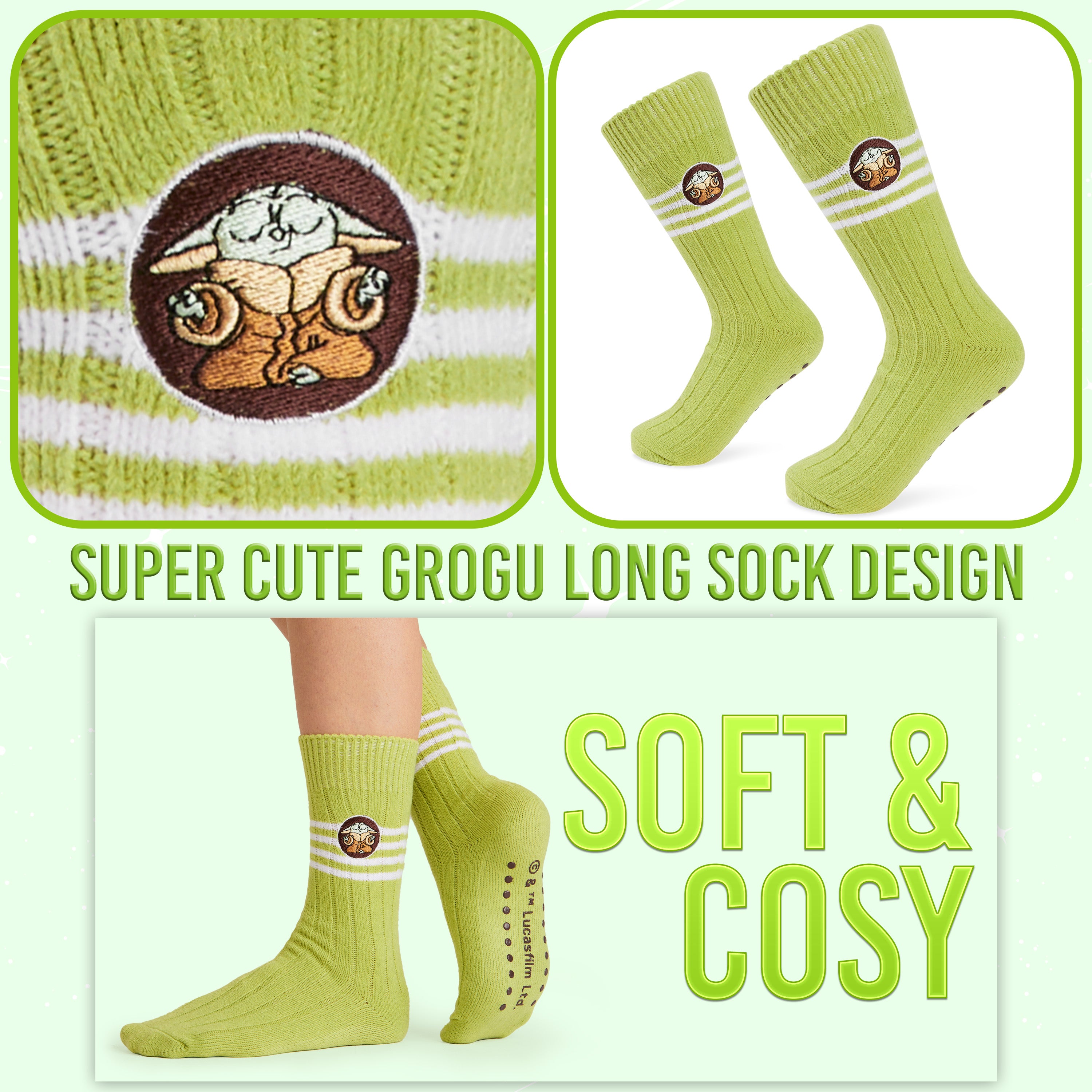 disney-baby-yoda-chaussettes-pilou-femme-antidesrapantes-taille-unique image 4