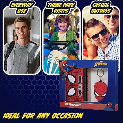 marvel-avengers-portefeuille-gar-on-porte-cl-s-spider-man-rouge image 4