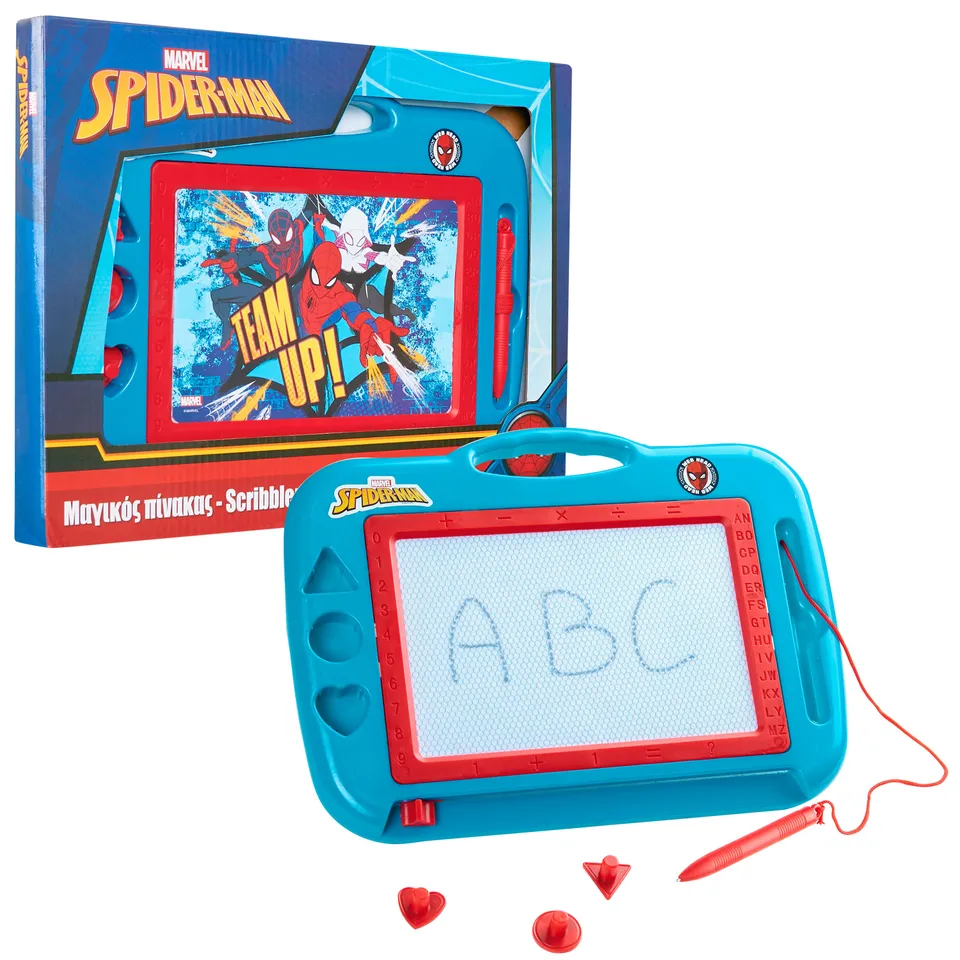 marvel-ardoise-magique-enfant-spiderman-bleu-effa-able image 1