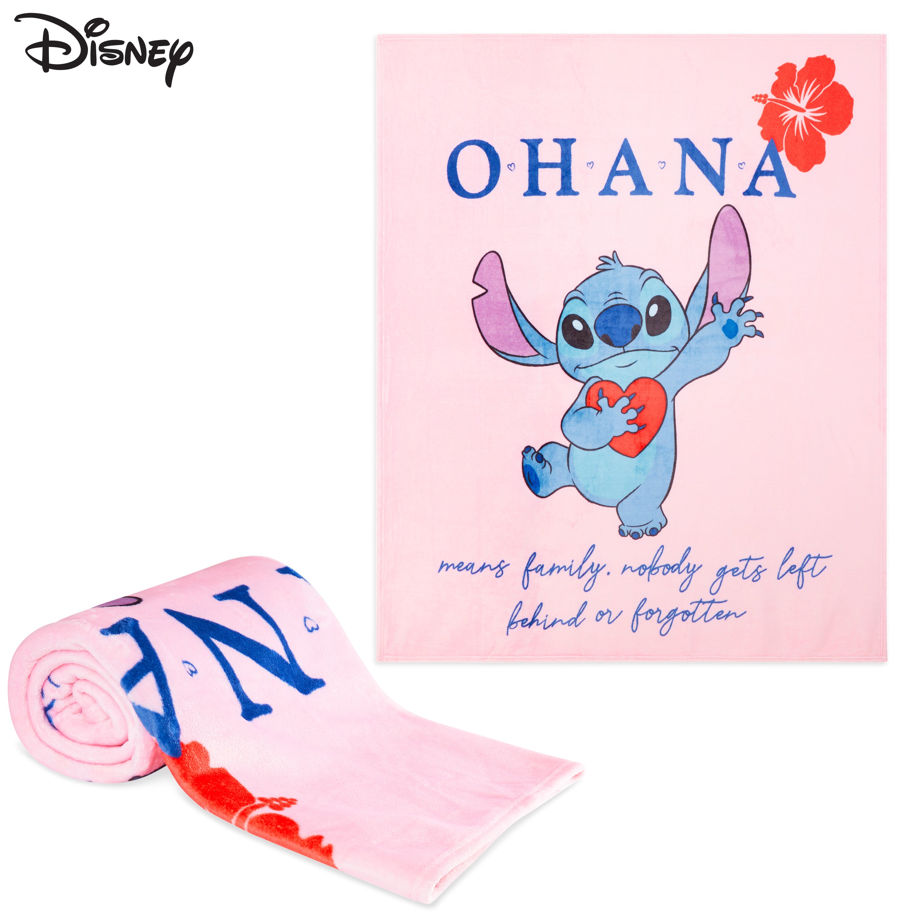 disney-stitch-plaid-polaire-rose-150x130-cm-canap-lit image 6