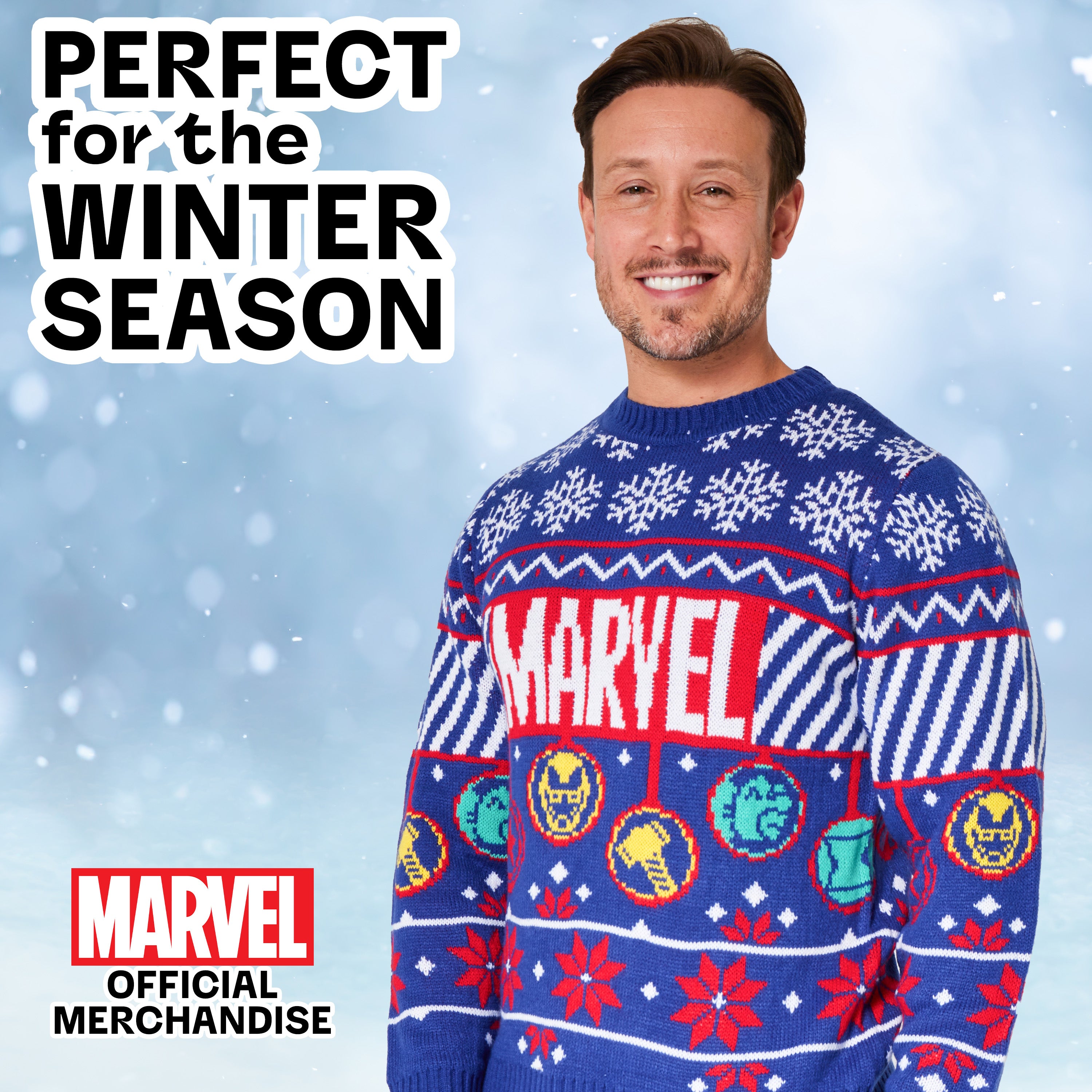 marvel-pull-de-no-l-homme-tricot-taille-m-chaud image 5