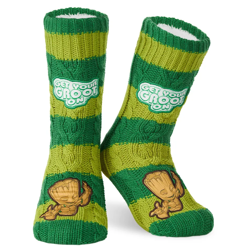 marvel-chaussettes-homme-vert-38-44-sherpa-antid-rapant image 1