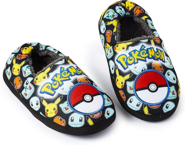pok-mon-chaussons-bottes-enfant-pikachu-bulbizarre-souple-taille-3 image 1