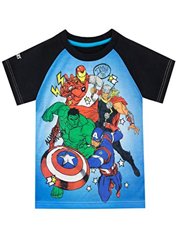 marvel-avengers-t-shirt-gar-on-bleu-6-7-ans image 4