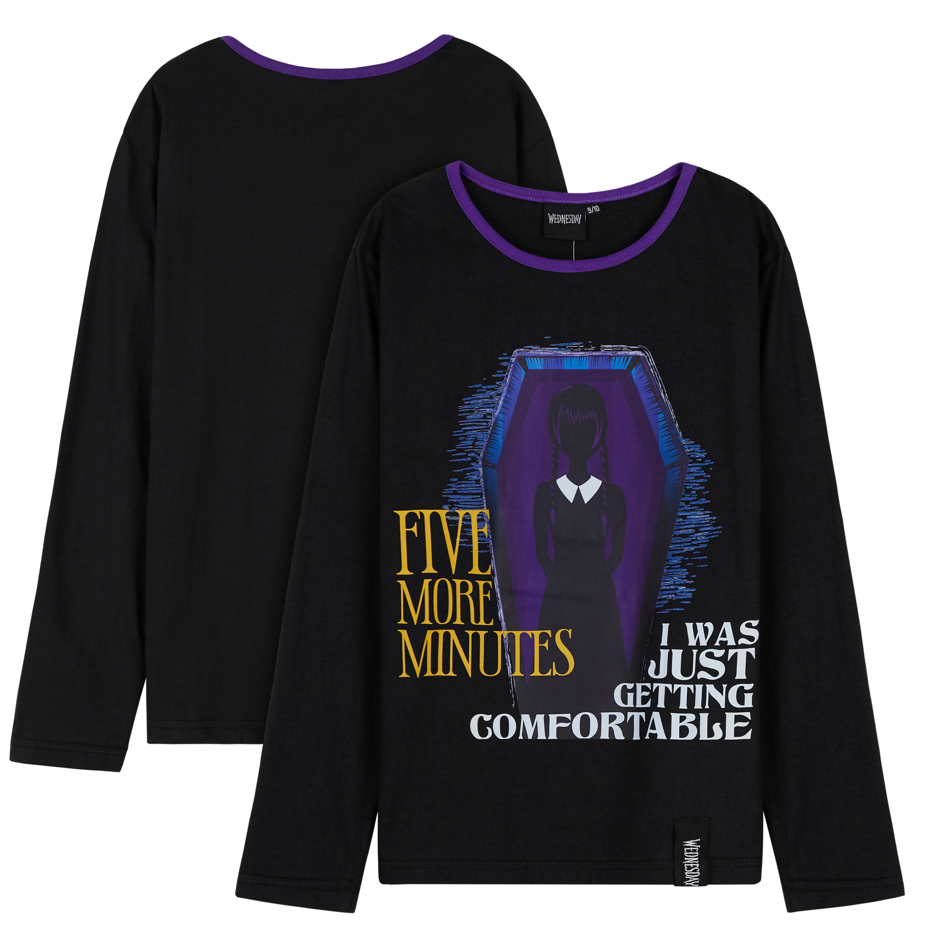get-trend-wednesday-pyjama-fille-ensemble-coton-skull image 3