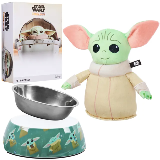 disney-baby-yoda-set-chien-jouet-couineur-gamelle image 1