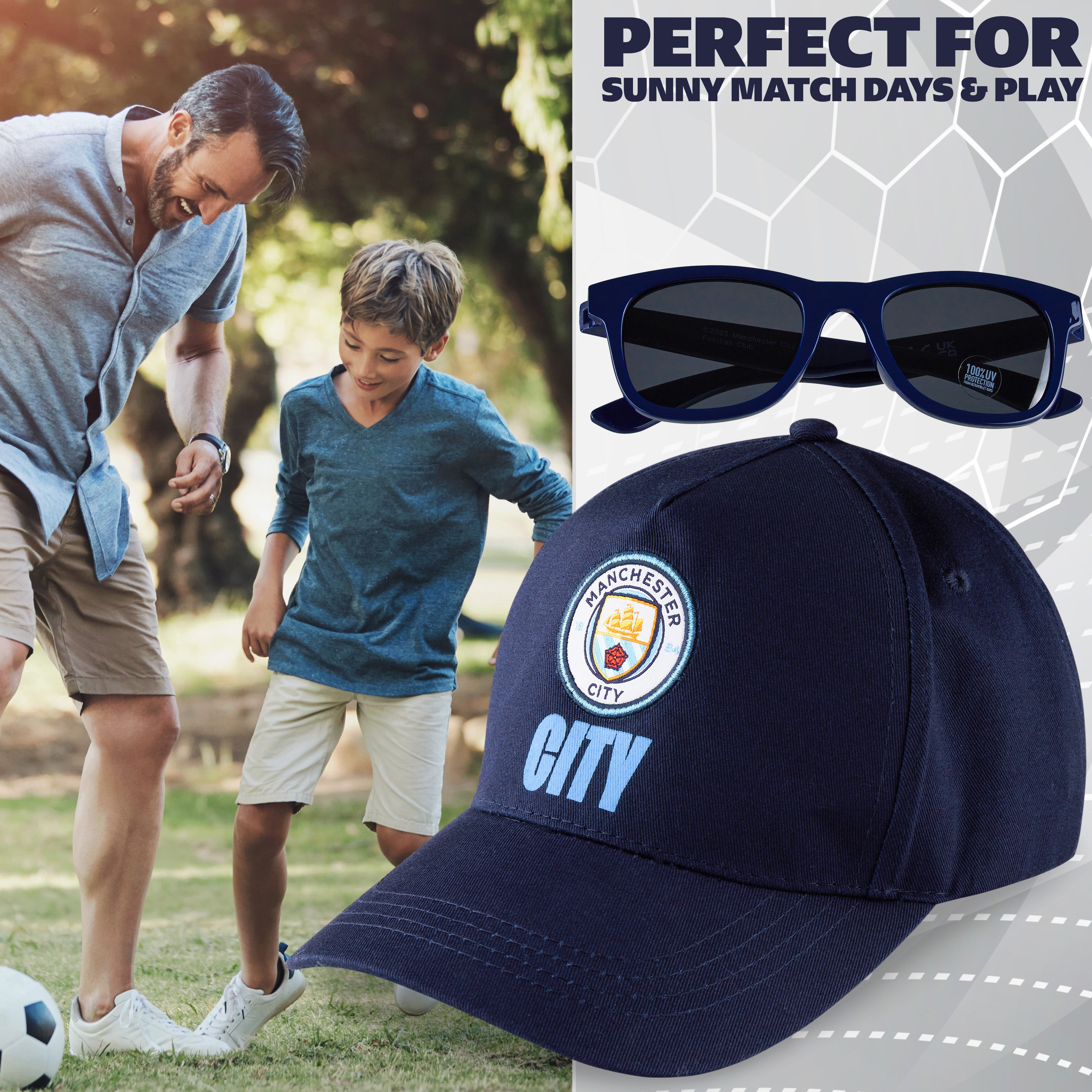 manchester-city-boys-casquette-baseball-lunettes-soleil-uv image 4