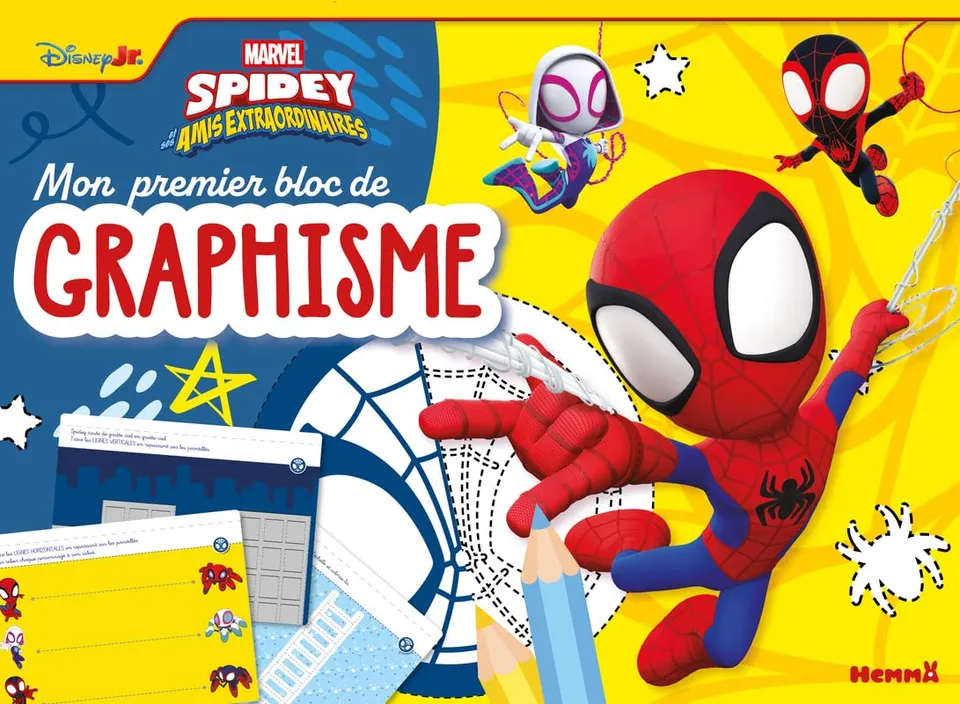 marvel-spidey-et-ses-amis-mon-premier-bloc-graphisme-5-ans image 1