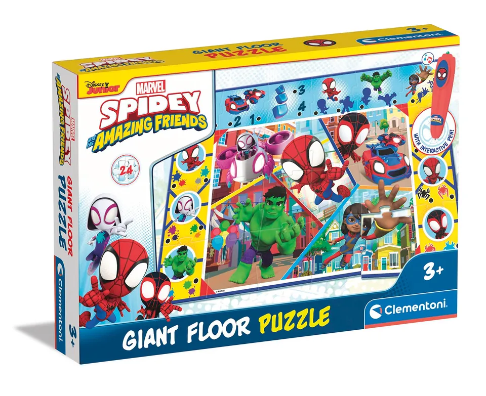 clementoni-marvel-spidey-16735-puzzle-de-sol-24-pi-ces-avec-stylo image 1