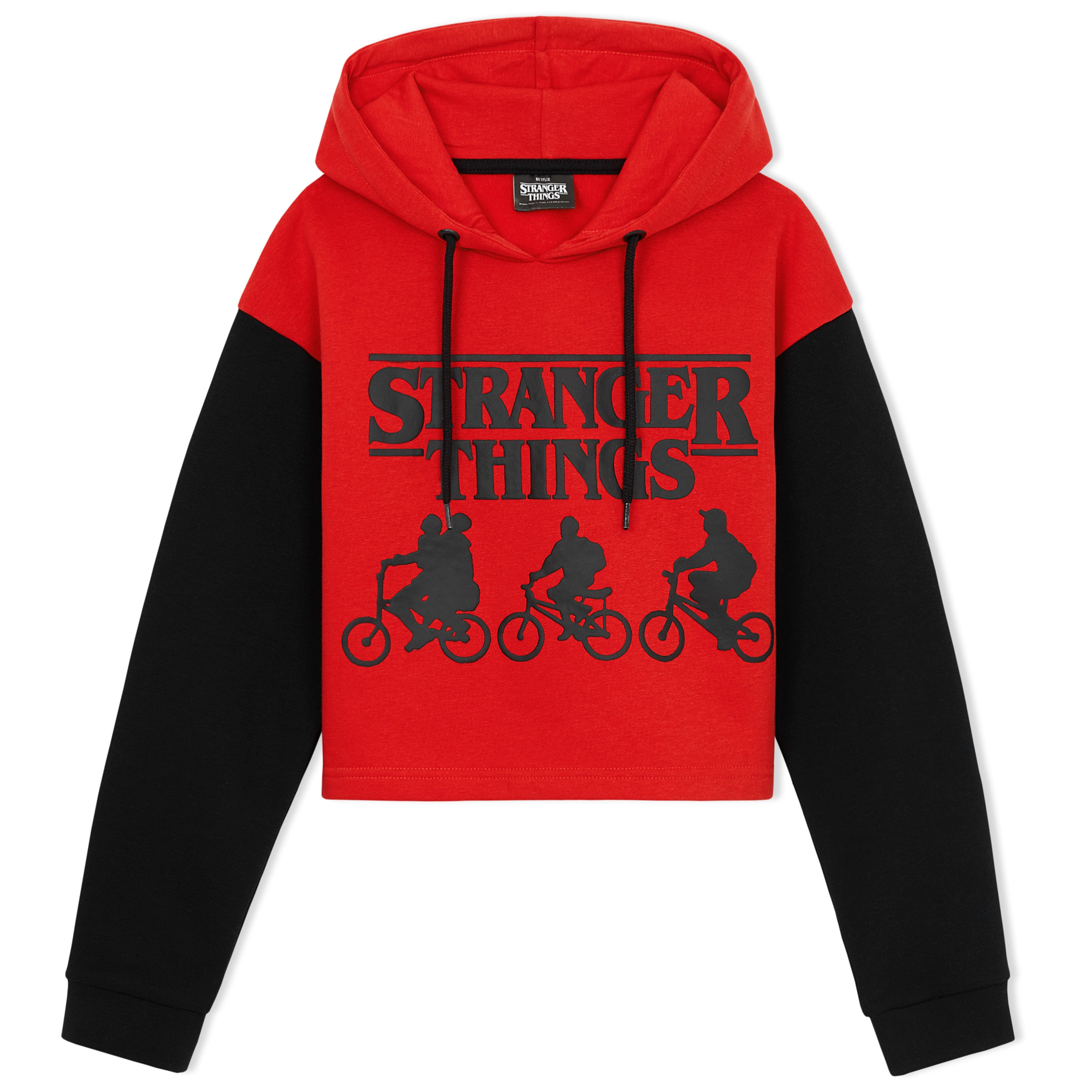 get-trend-stranger-things-sweat-capuche-cropped-fille-13-14-ans-coton image 2