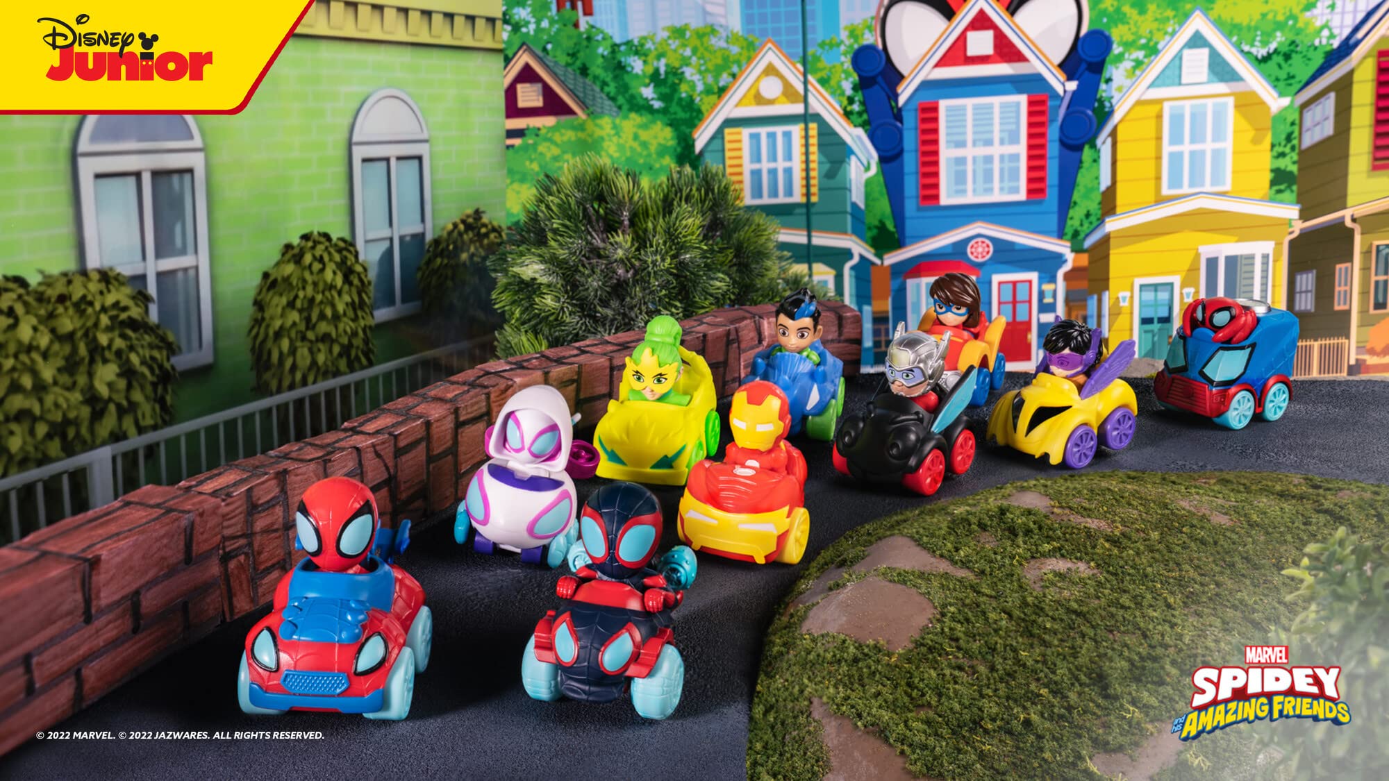 spidey-et-ses-amis-pack-10-mini-voitures-voiturettes-5-cm image 5