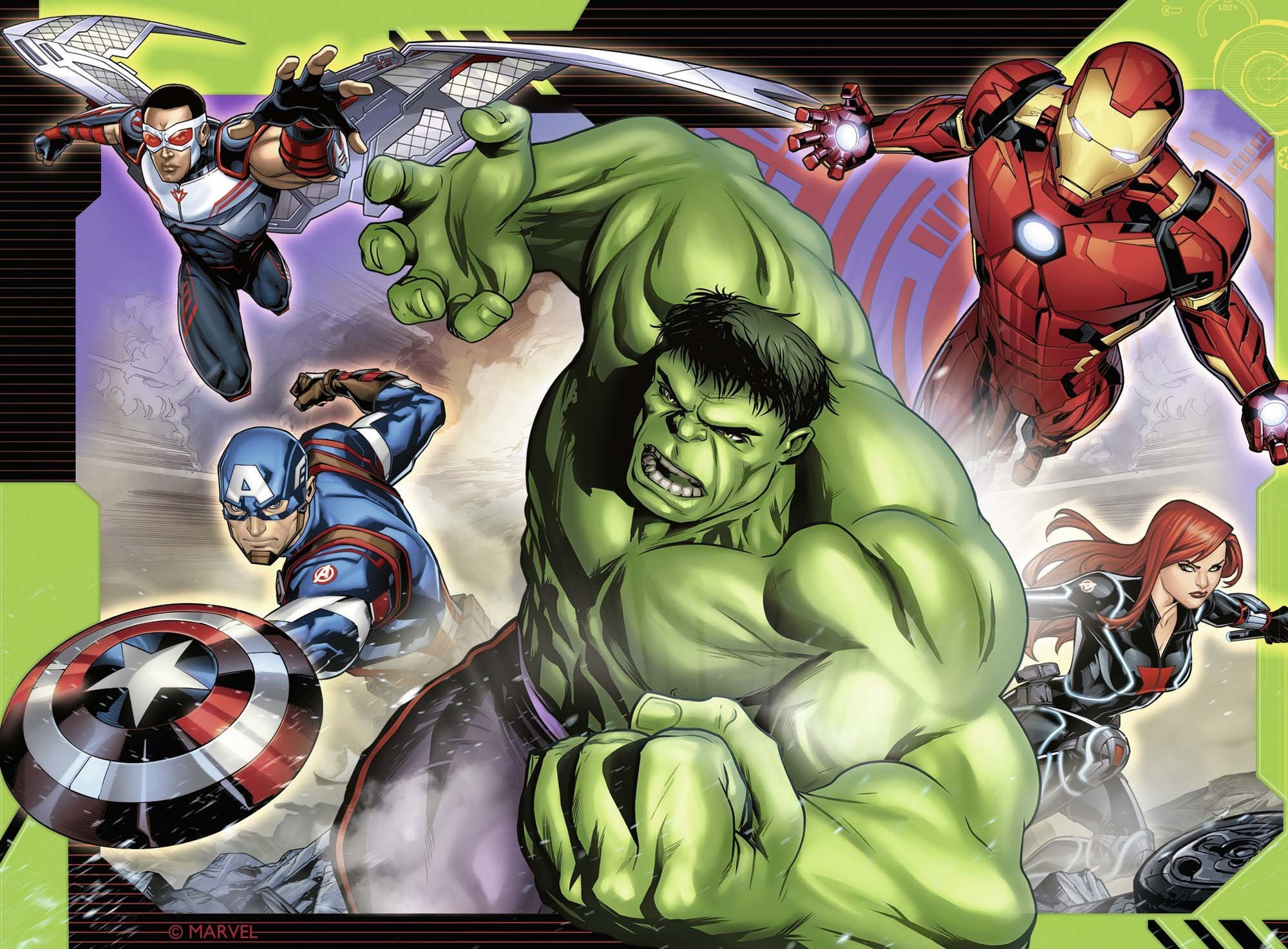 ravensburger-puzzle-4-en-1-marvel-avengers-19x14-cm-3-ans image 5