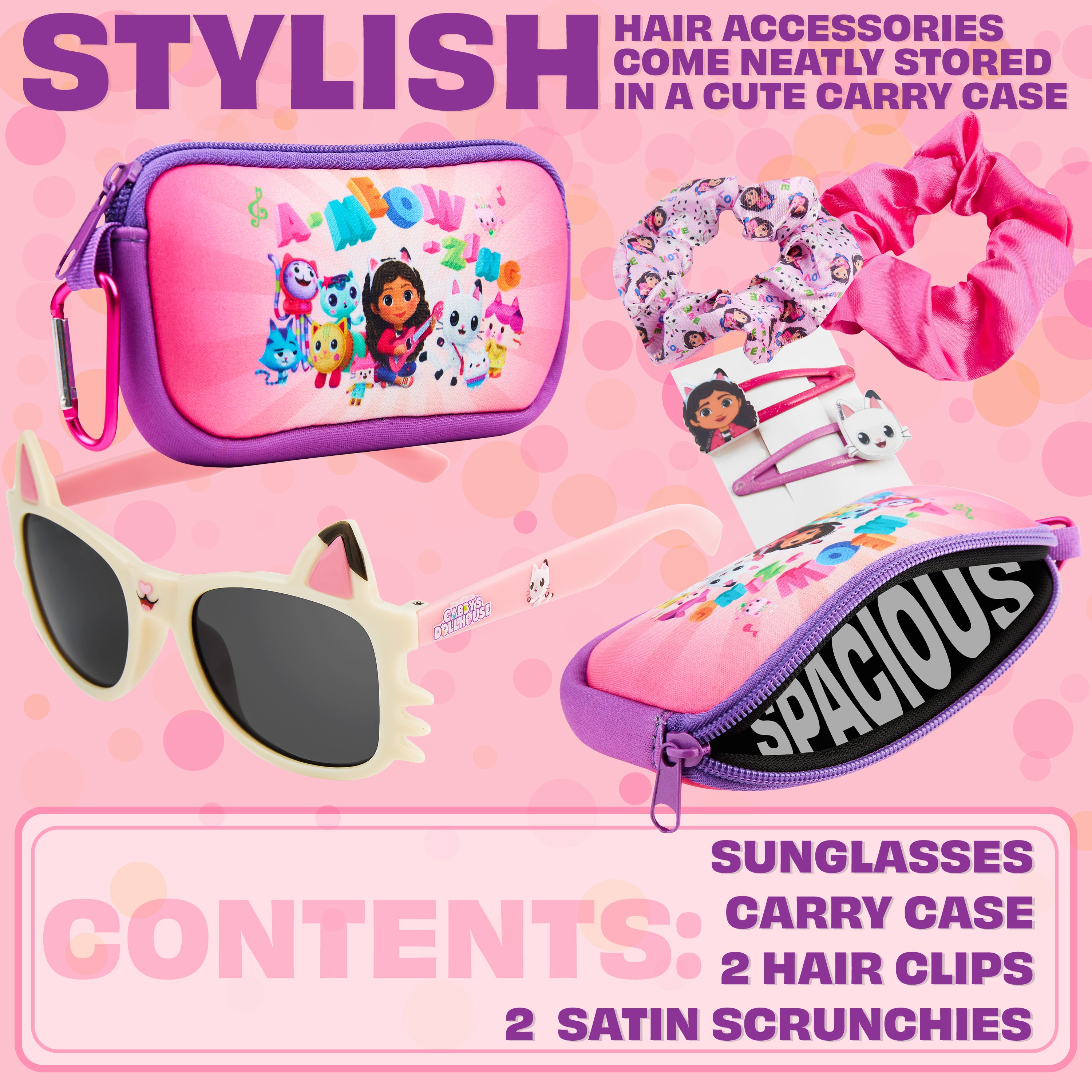 set-lunettes-soleil-fille-accessoires-cheveux-avec-tui image 6
