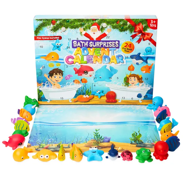kreativekraft-calendrier-de-l-avent-jouets-de-bain-24-canards image 1