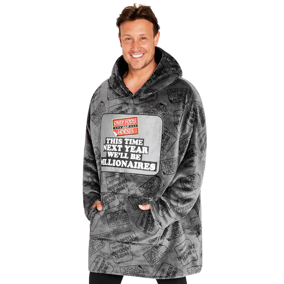 only-fools-sweat-plaid-homme-gris-taille-unique-pilou image 1