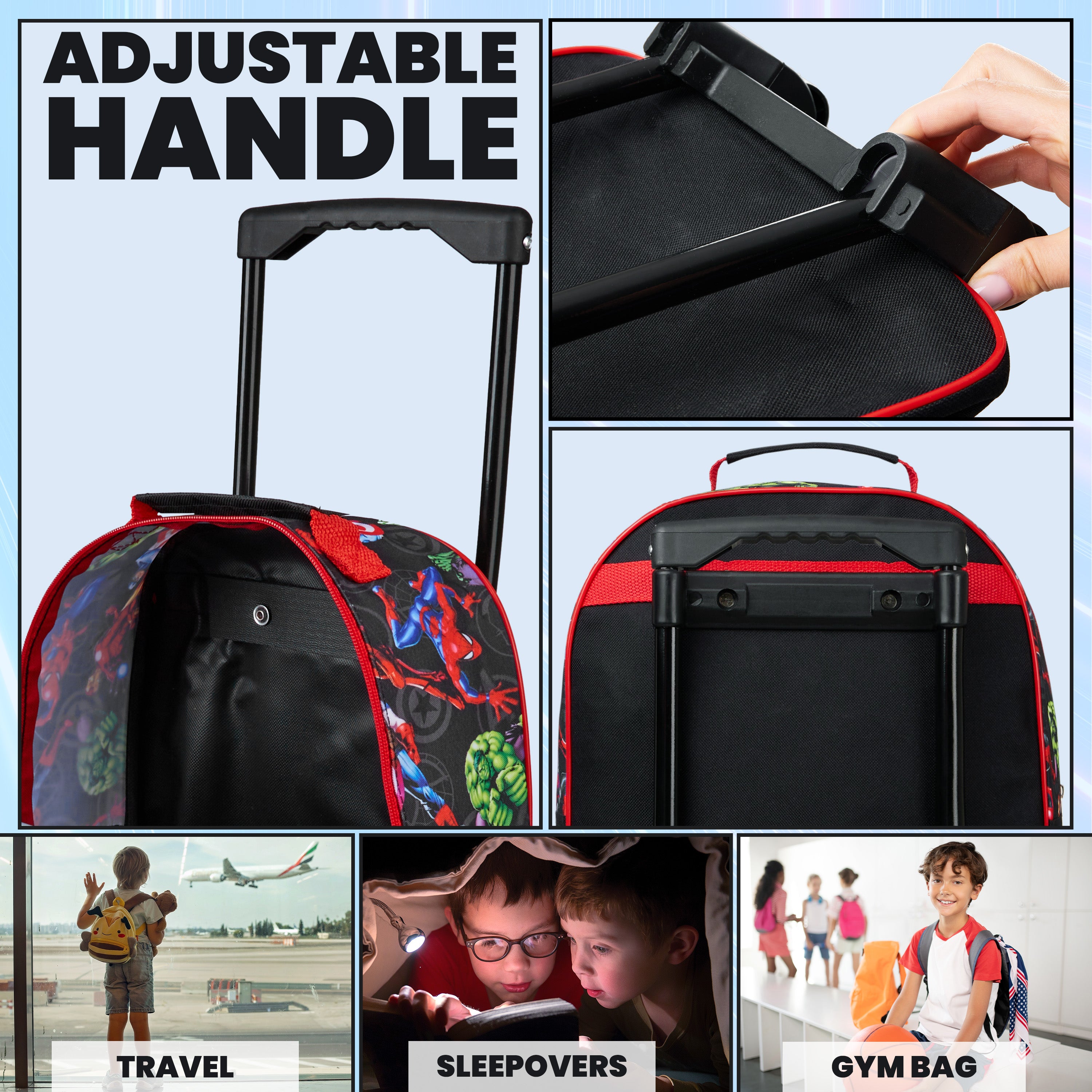 marvel-valise-enfant-trolley-pliable-47-cm-avengers image 3