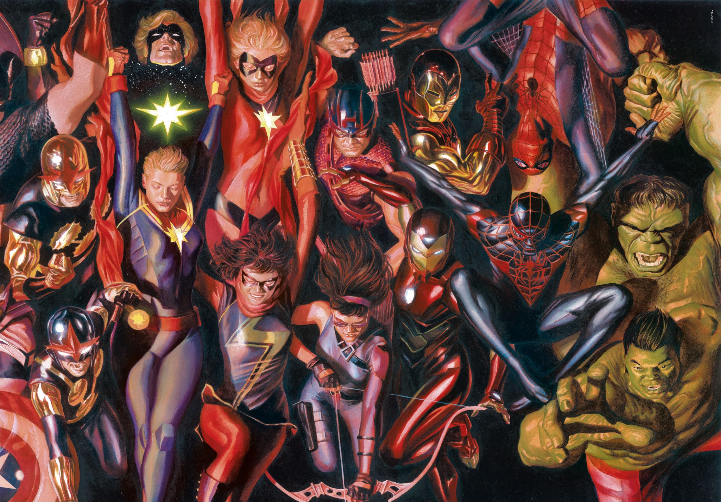 clementoni-marvel-avengers-puzzle-1000-pi-ces-70x50-cm image 2