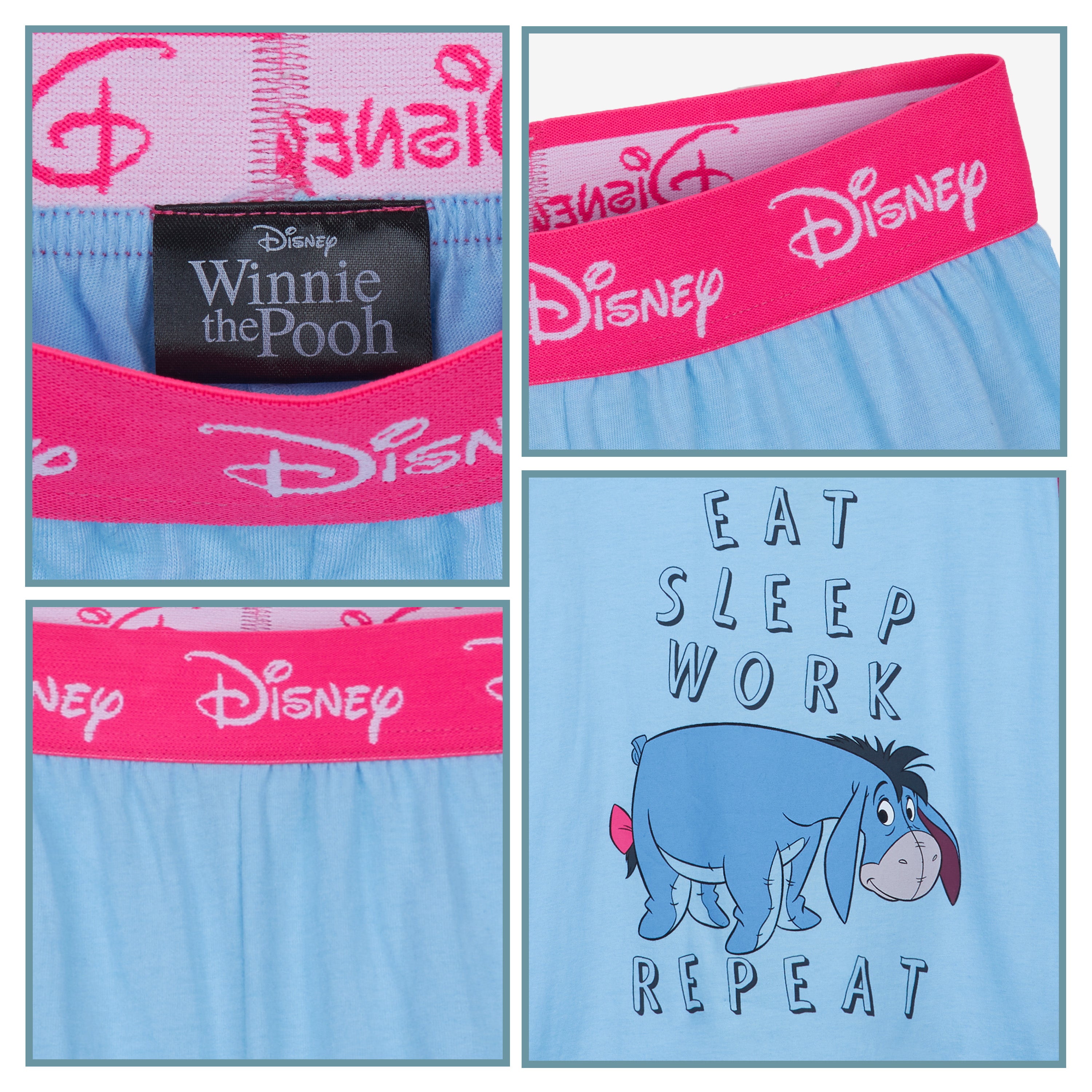 pyjama-disney-bourriquet-fille-short-7-8-ans-coton image 5