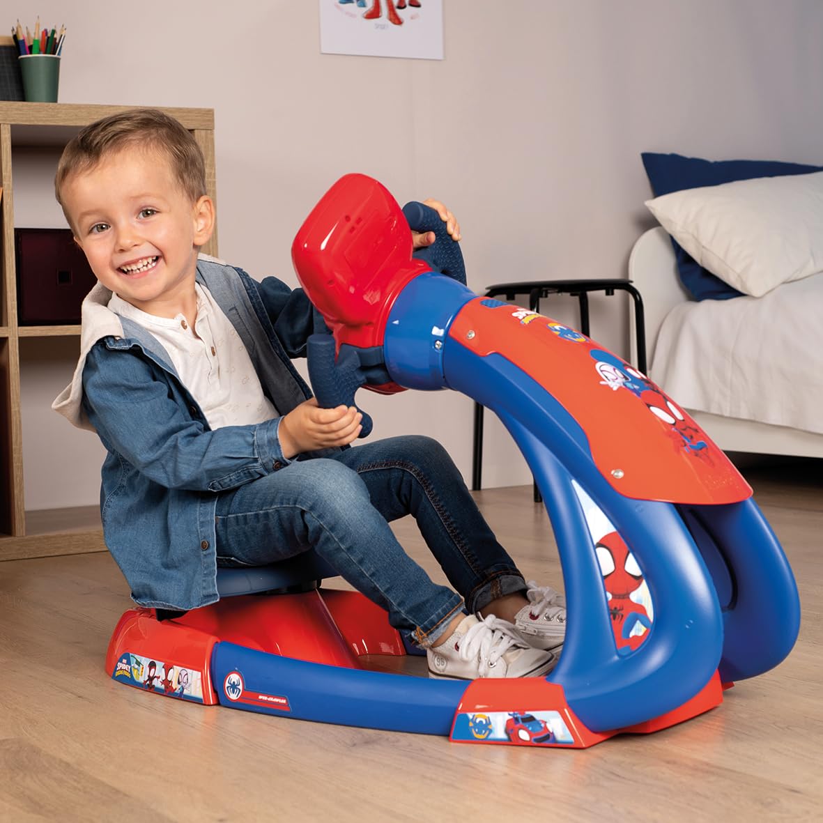 smoby-spidey-v8-driver-simulateur-conduite-enfant-3-ans-sons-lumires image 5