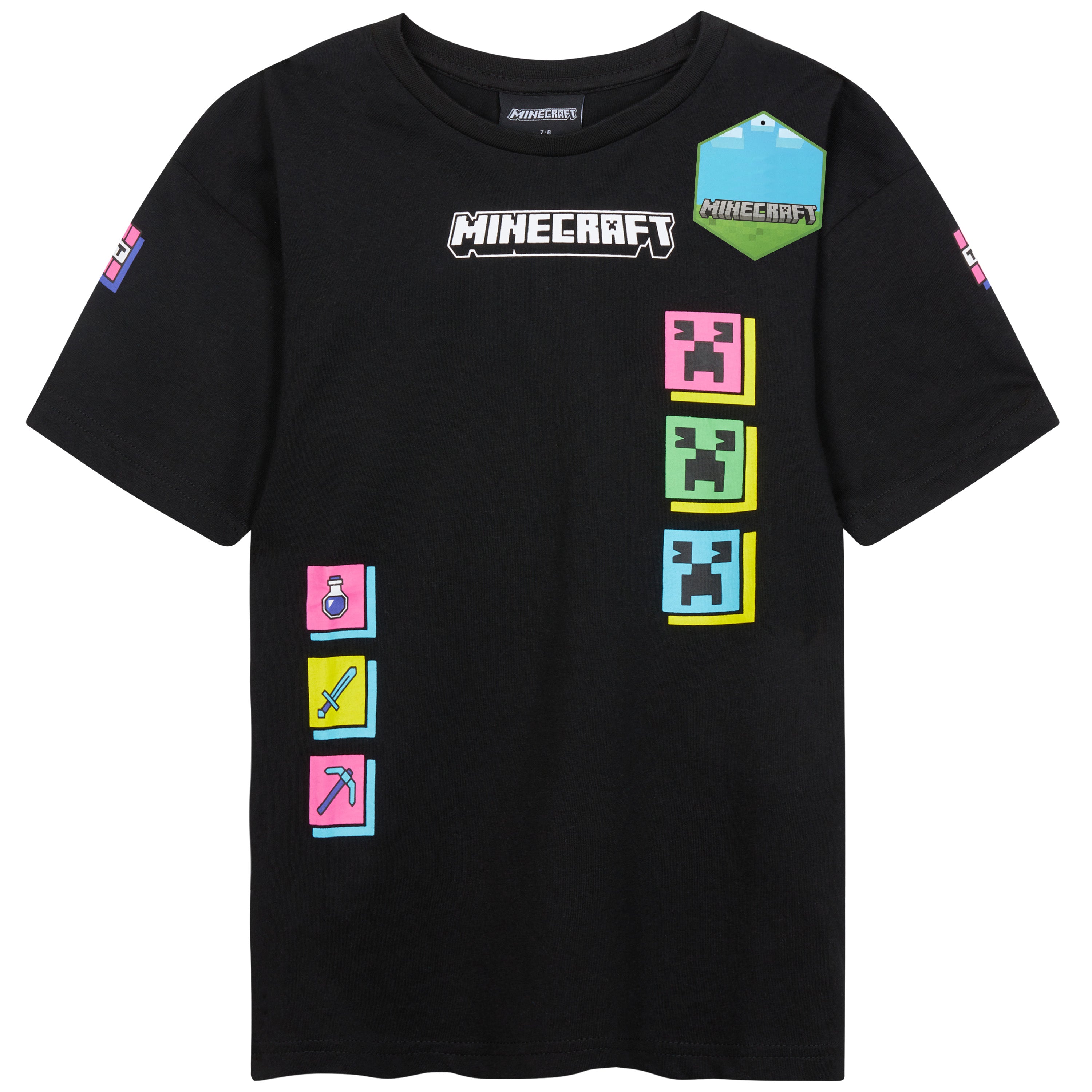 minecraft-t-shirt-garcon-manches-courtes-lot-3-11-12-ans image 1