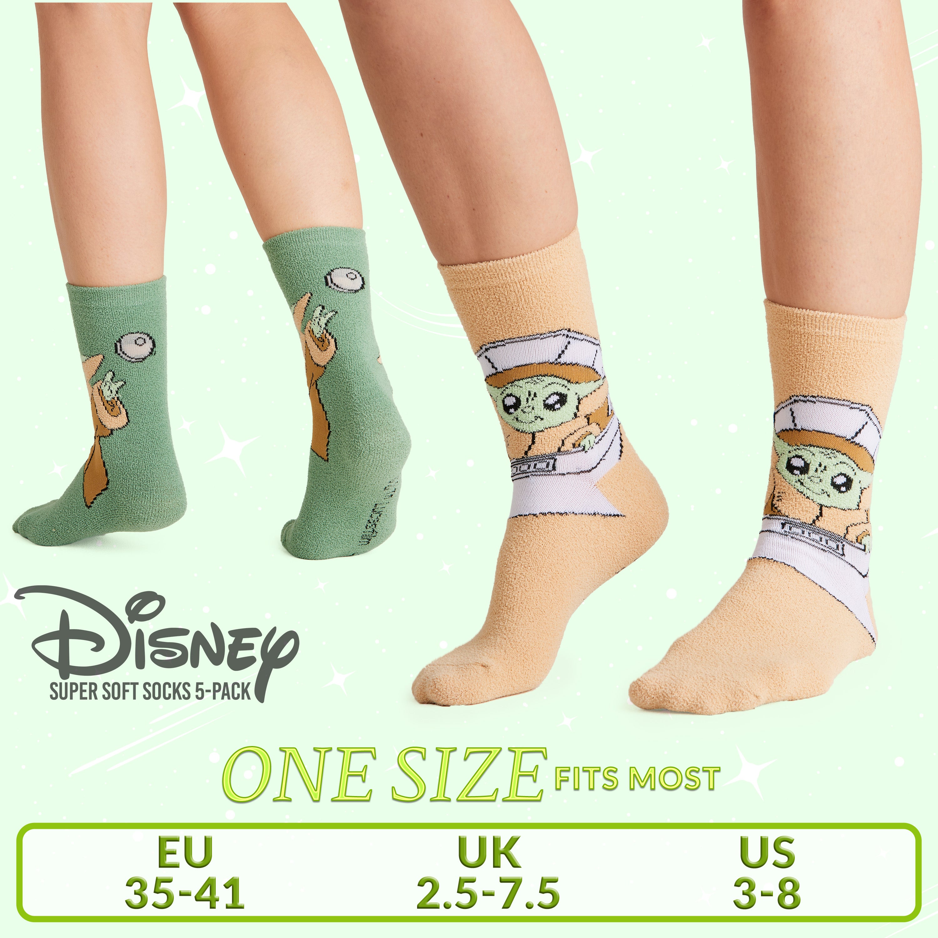 disney-mandalorian-chaussettes-pilou-femme-lot-5-baby-yoda image 6