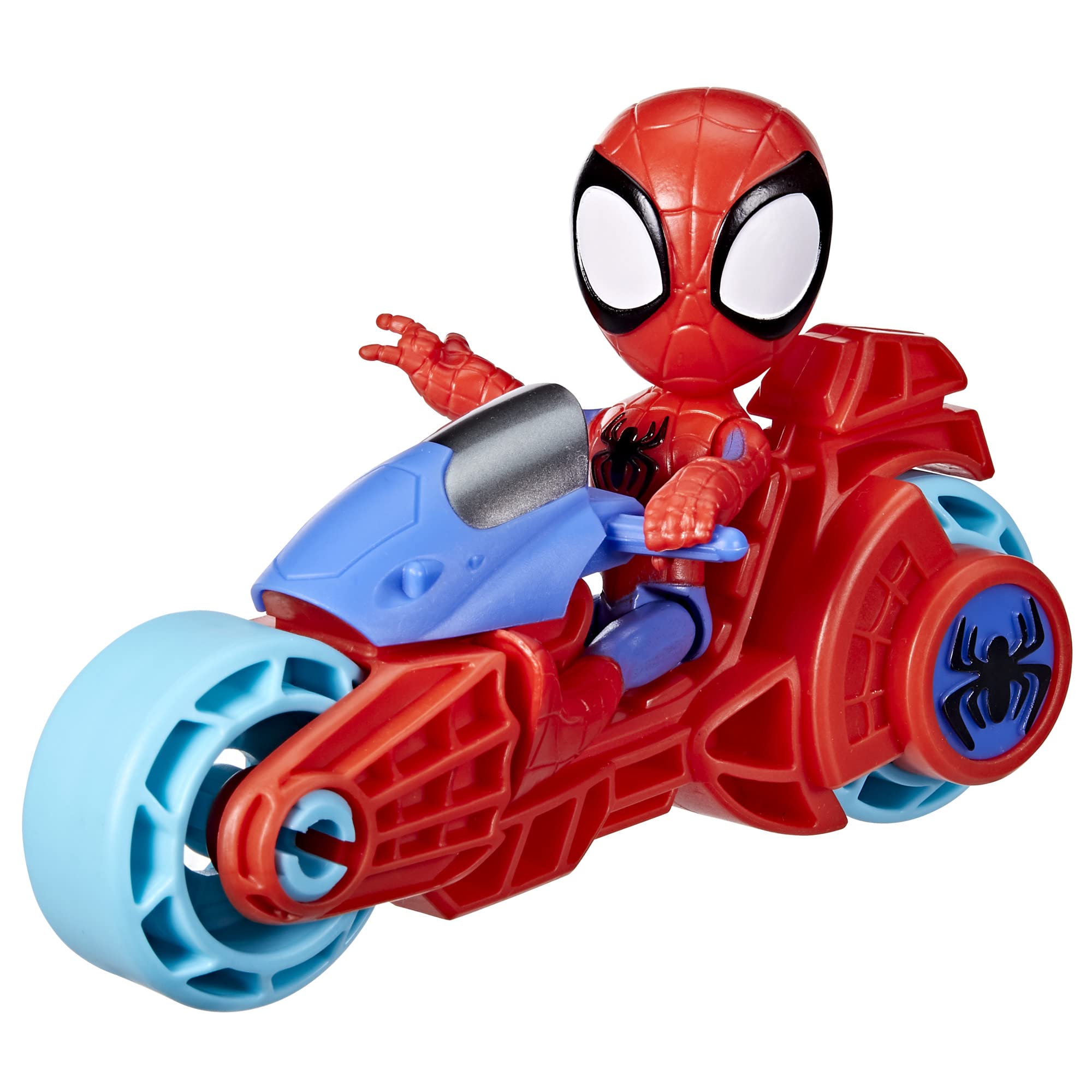 marvel-spidey-et-ses-amis-figurine-spidey-moto-10-cm image 4