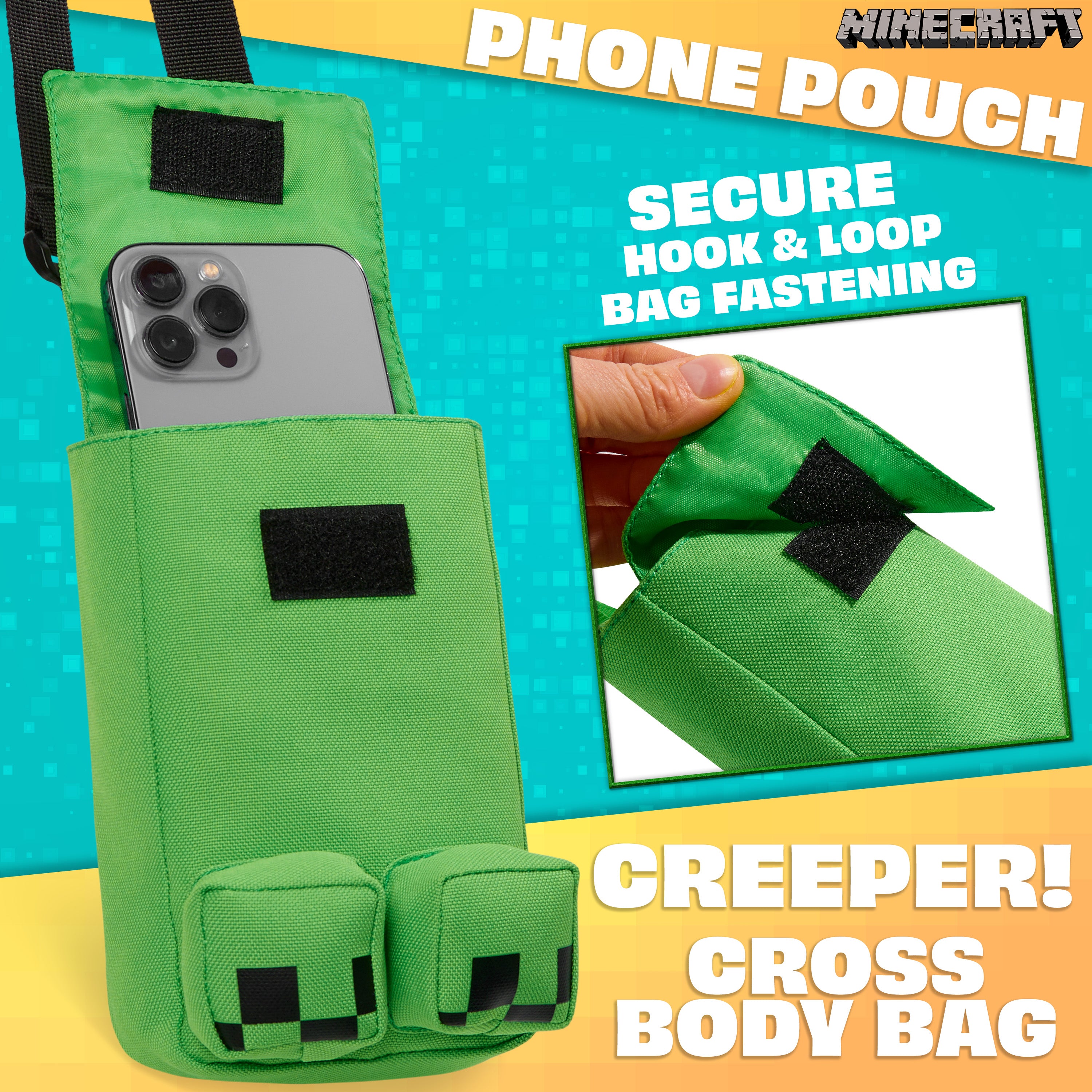 minecraft-sac-bandouli-re-t-l-phone-creeper-enfant image 3