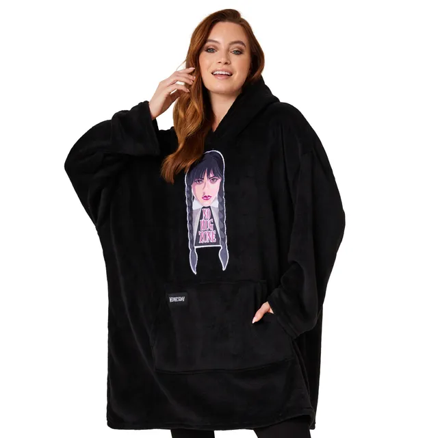get-trend-wednesday-sweat-plaid-femme-noir-oversized image 1