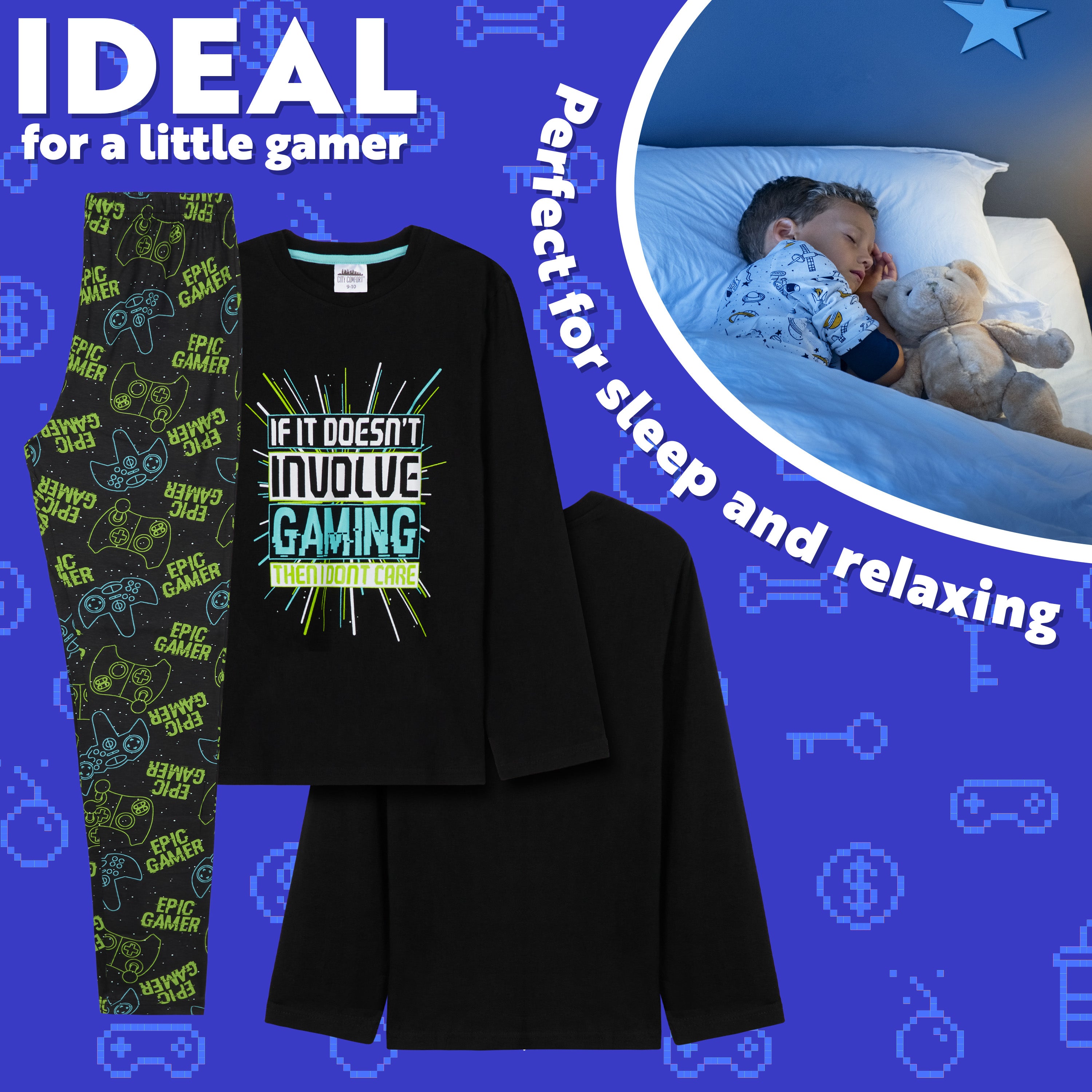 citycomfort-pyjama-gar-on-long-gamer-11-12-ans image 5
