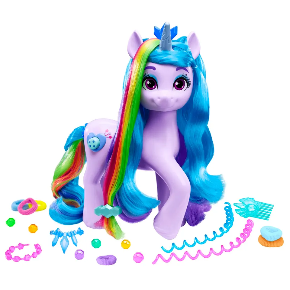 my-little-pony-izzy-moonbow-figurine-licorne-24-cm-arc-en-ciel image 1