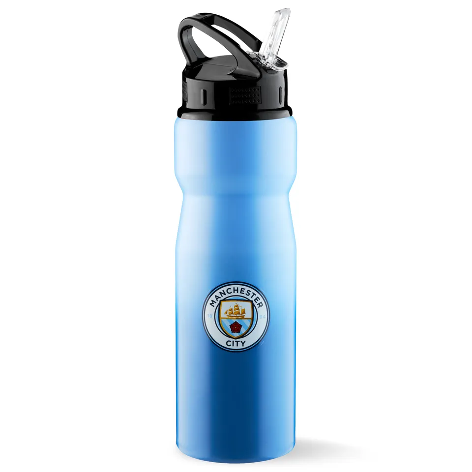 manchester-city-gourde-aluminium-750ml-avec-paille-sport image 1