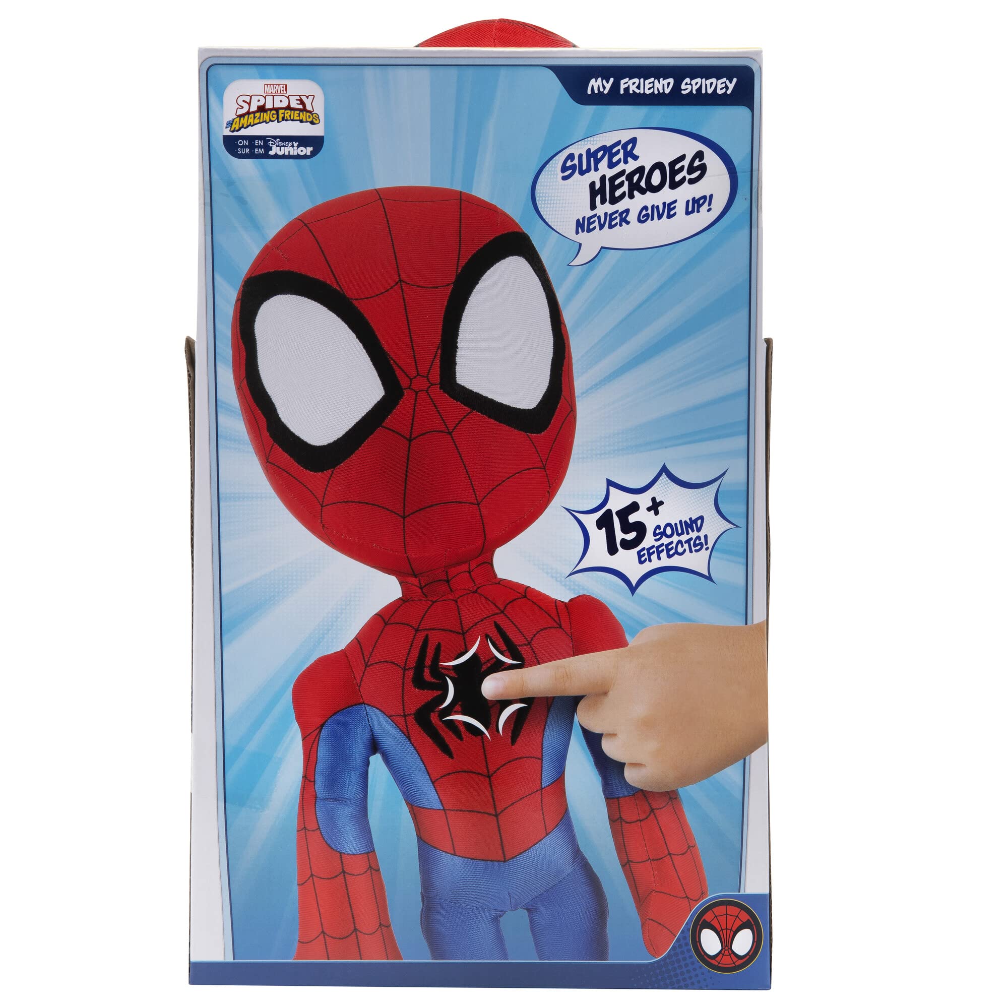 marvel-spidey-peluche-sonore-my-friend-40-cm-rouge-snf0050 image 5