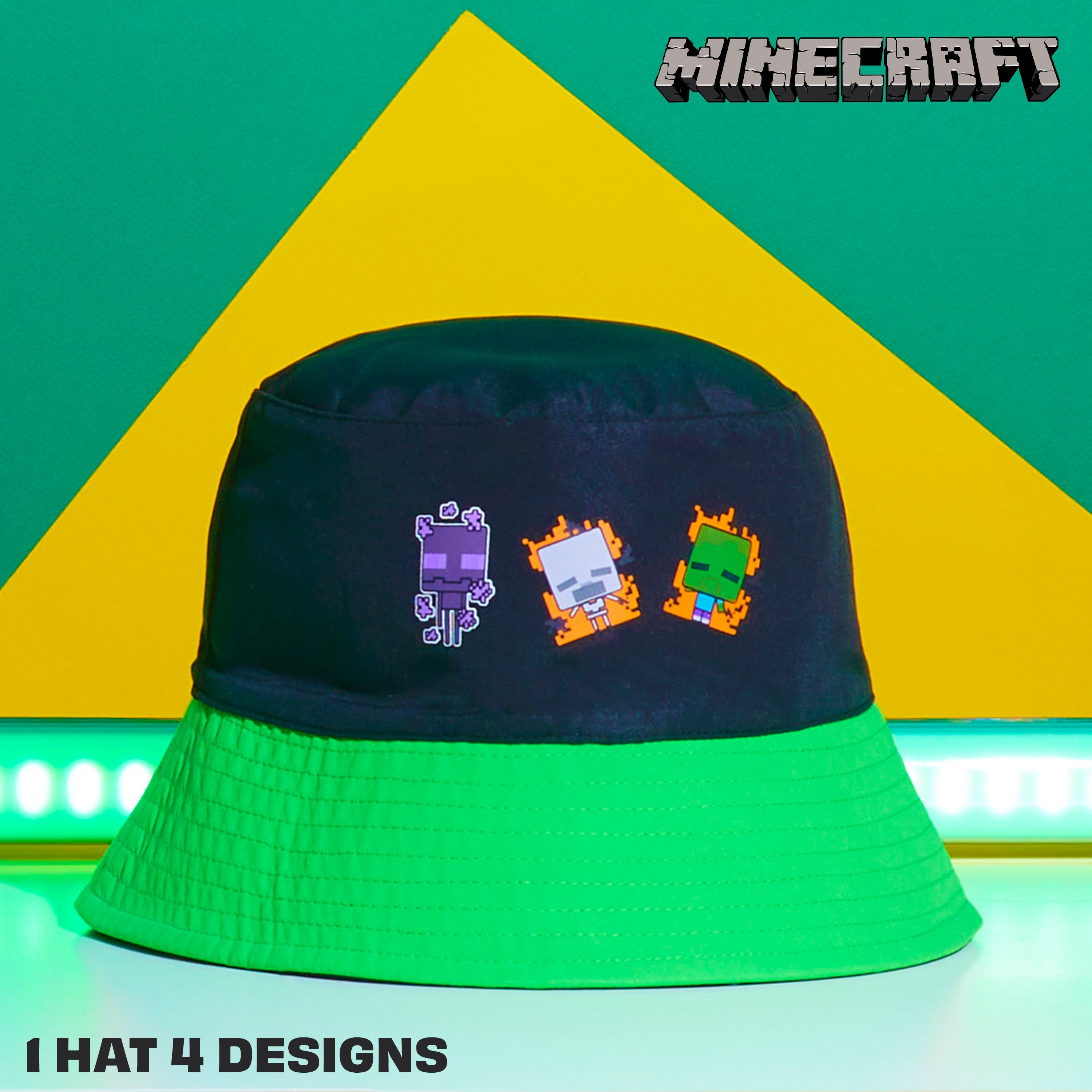 minecraft-bob-enfant-chapeau-soleil-l-ger-motif-gaming image 2