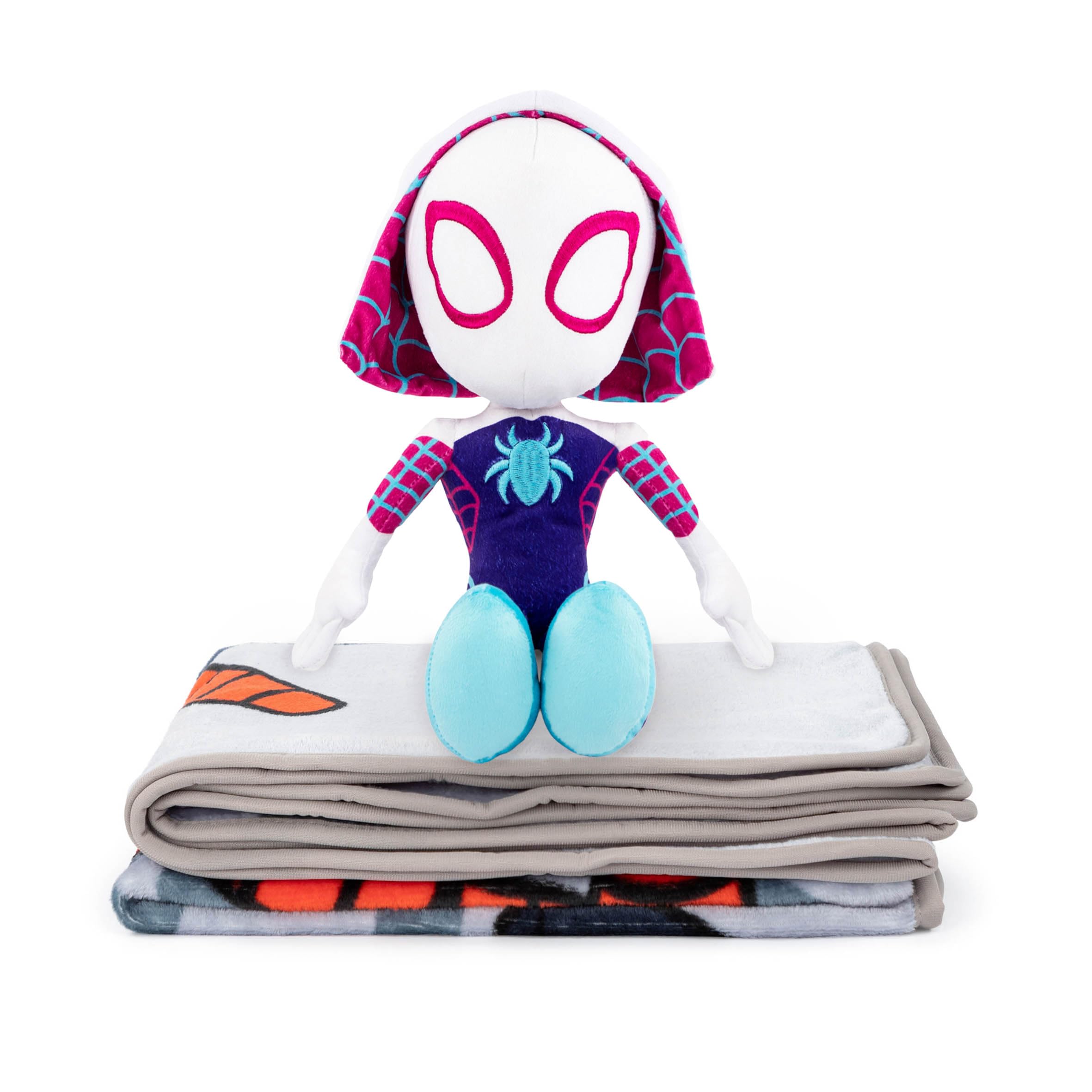 marvel-spidey-ghost-spider-couverture-peluche-130x150-cm-gris image 3