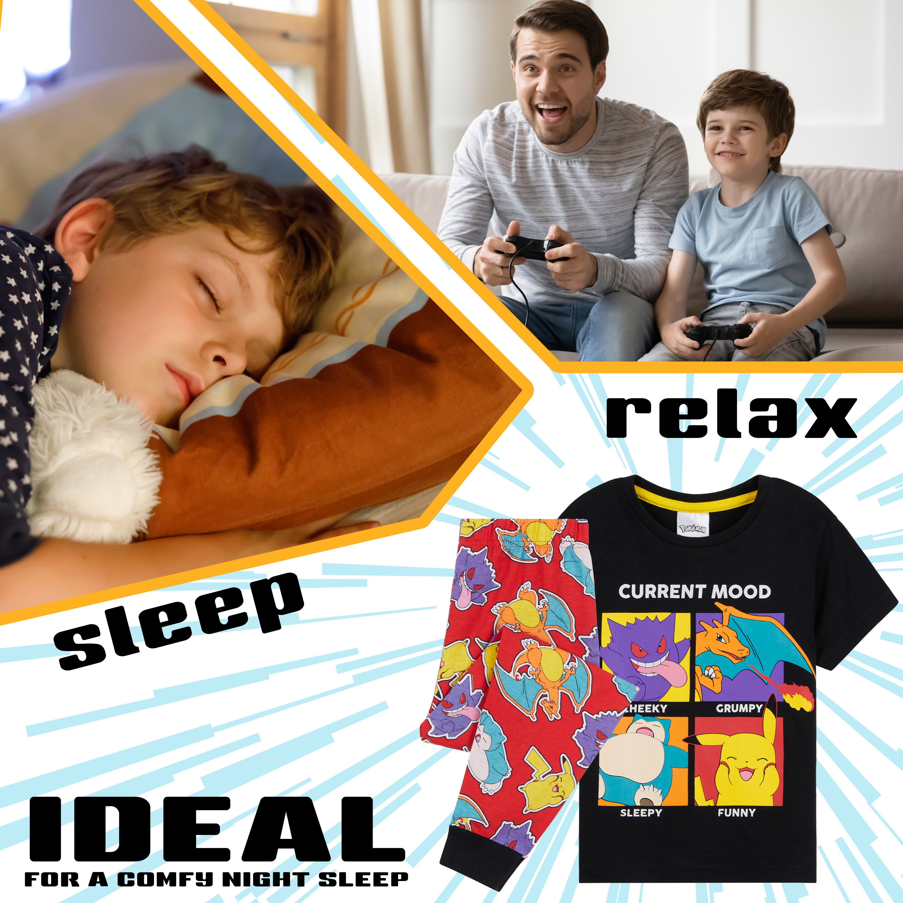 get-trend-pok-mon-pyjama-gar-on-2-pi-ces-9-10-ans-coton image 5